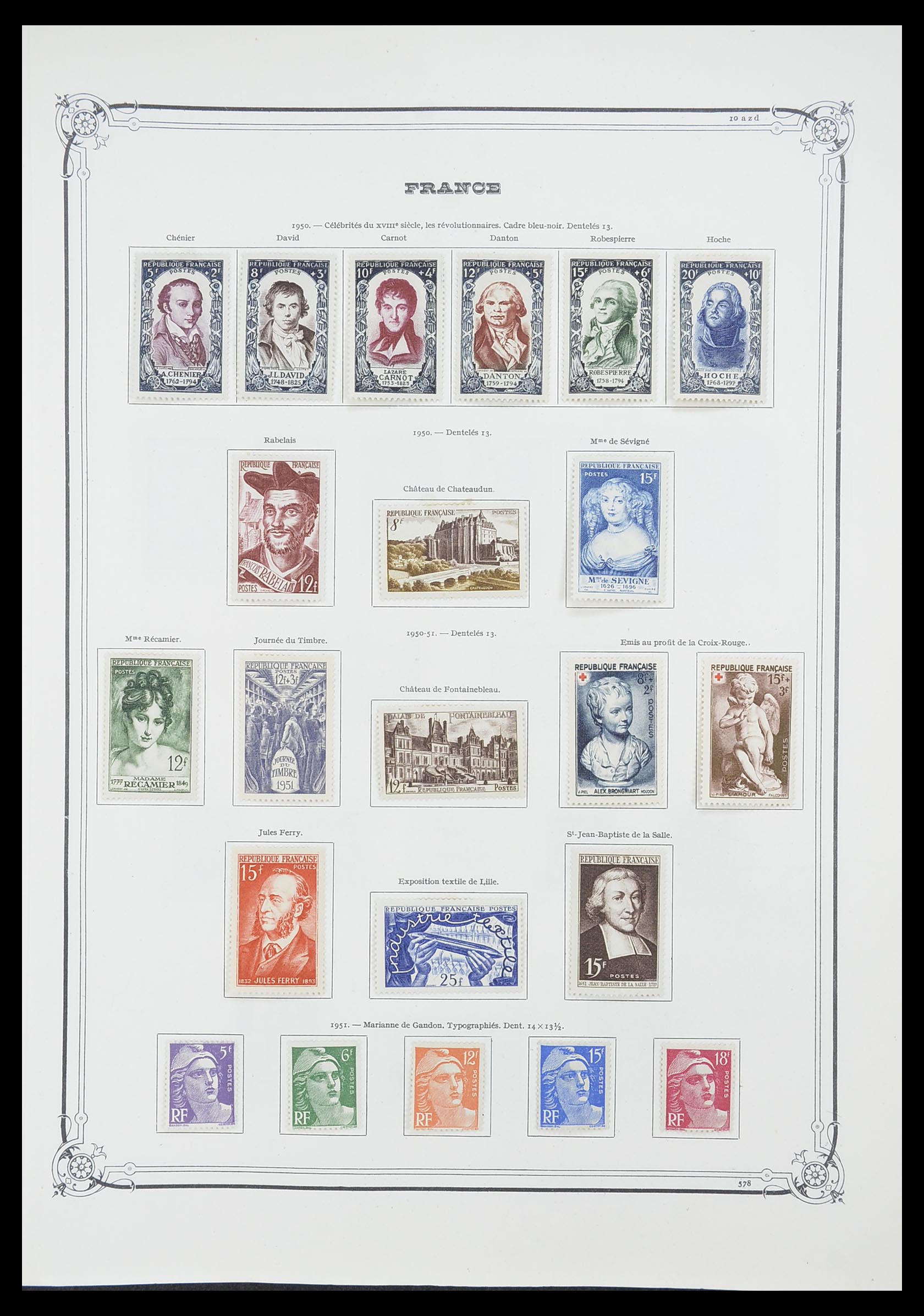 33900 043 - Postzegelverzameling 33900 Frankrijk 1849-1966.
