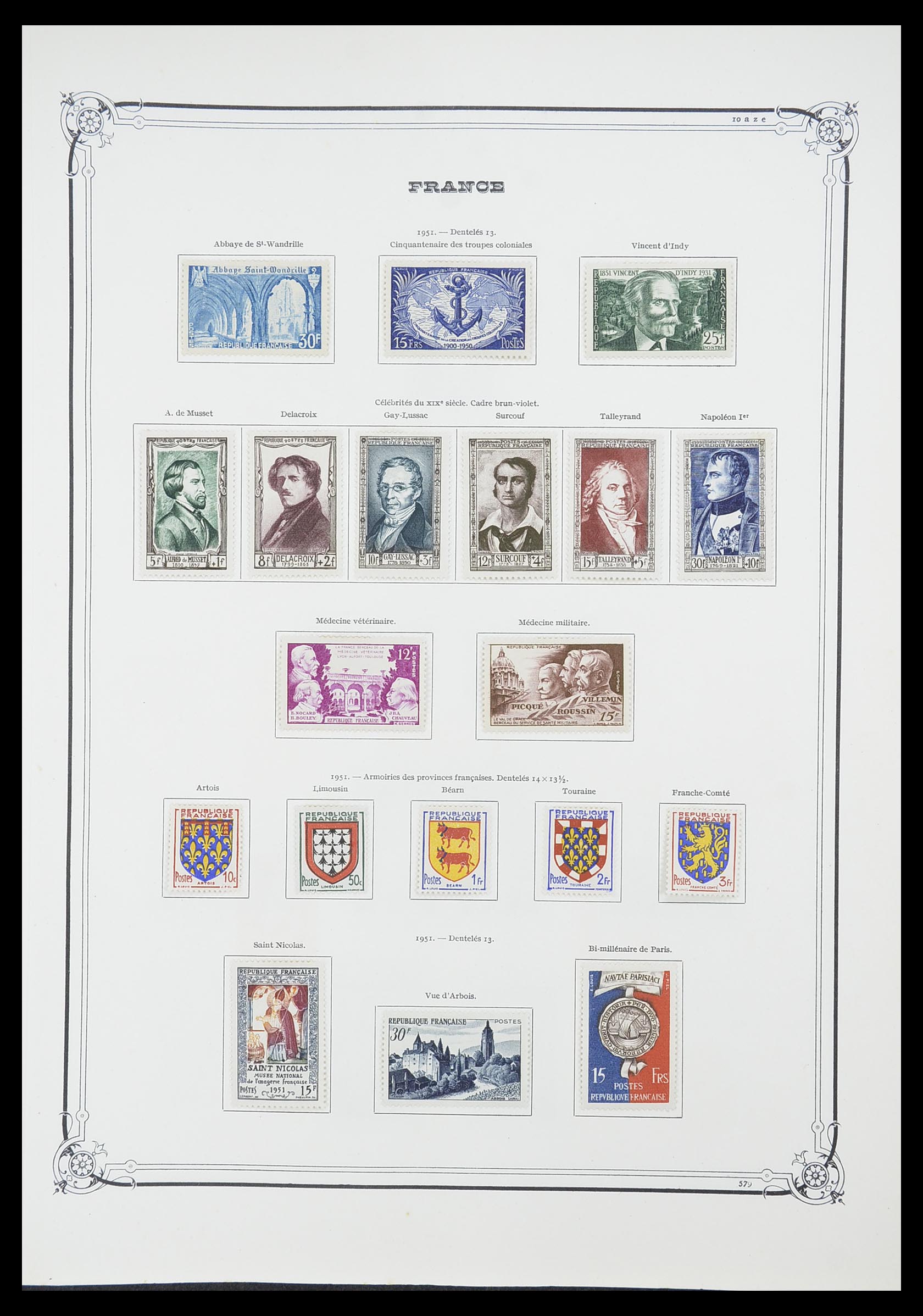33900 044 - Postzegelverzameling 33900 Frankrijk 1849-1966.