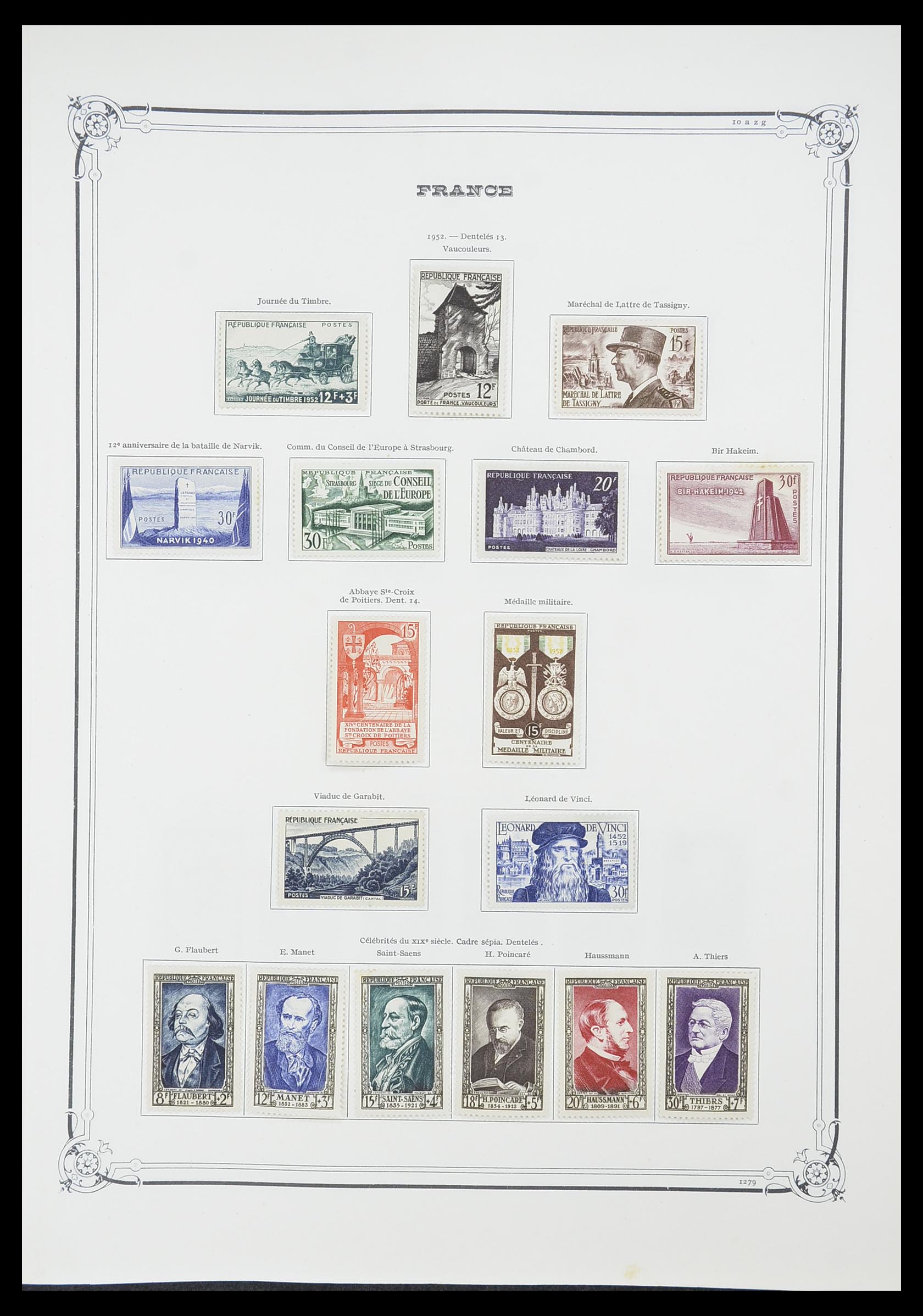 33900 046 - Postzegelverzameling 33900 Frankrijk 1849-1966.