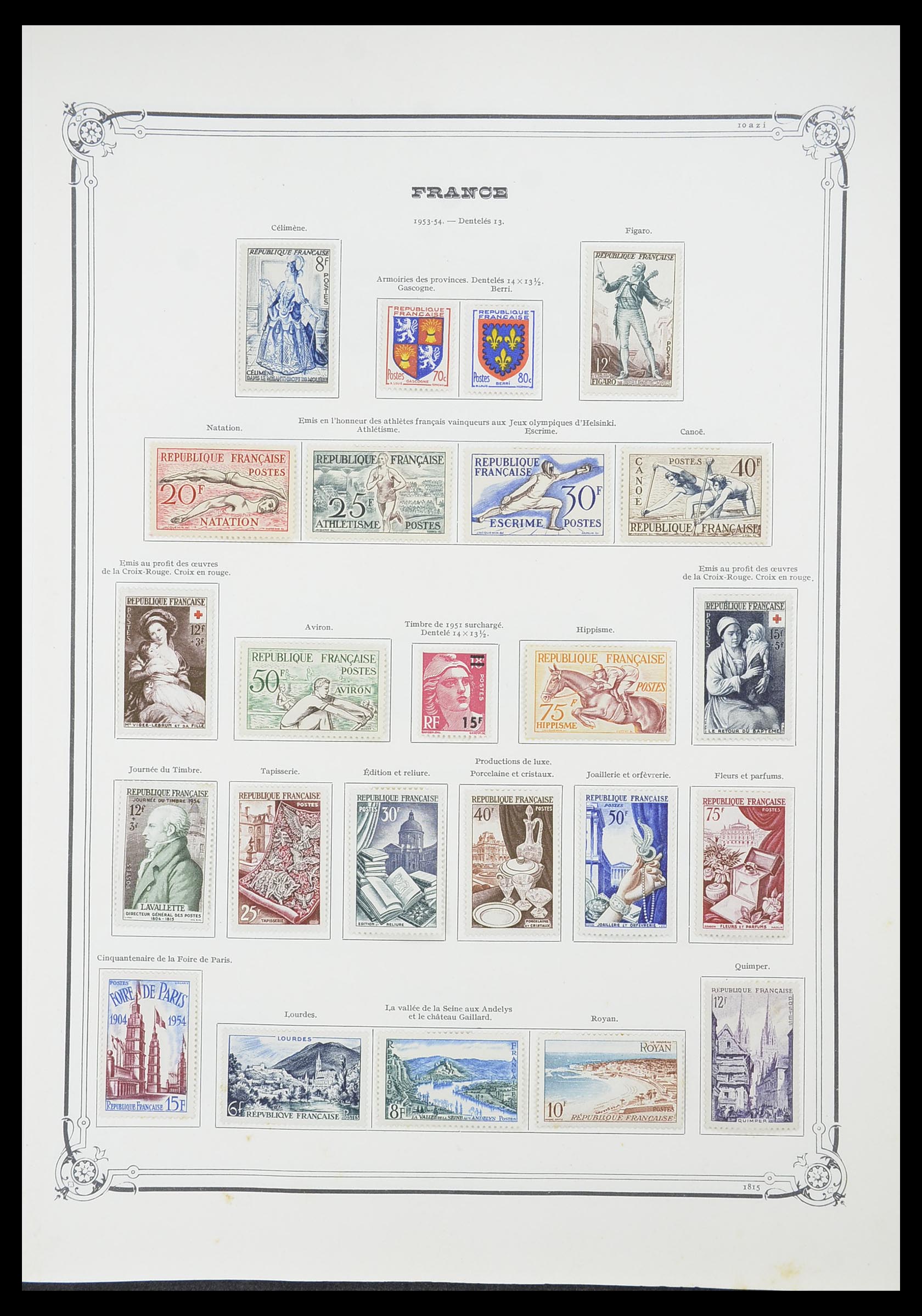 33900 048 - Stamp collection 33900 France 1849-1966.