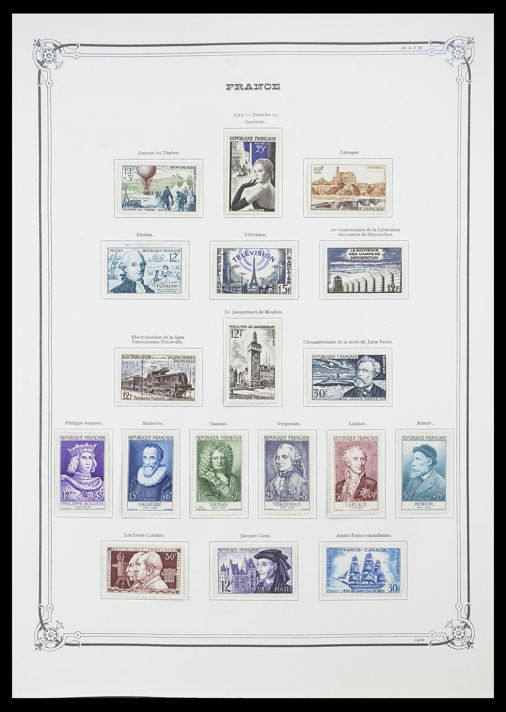 33900 051 - Postzegelverzameling 33900 Frankrijk 1849-1966.