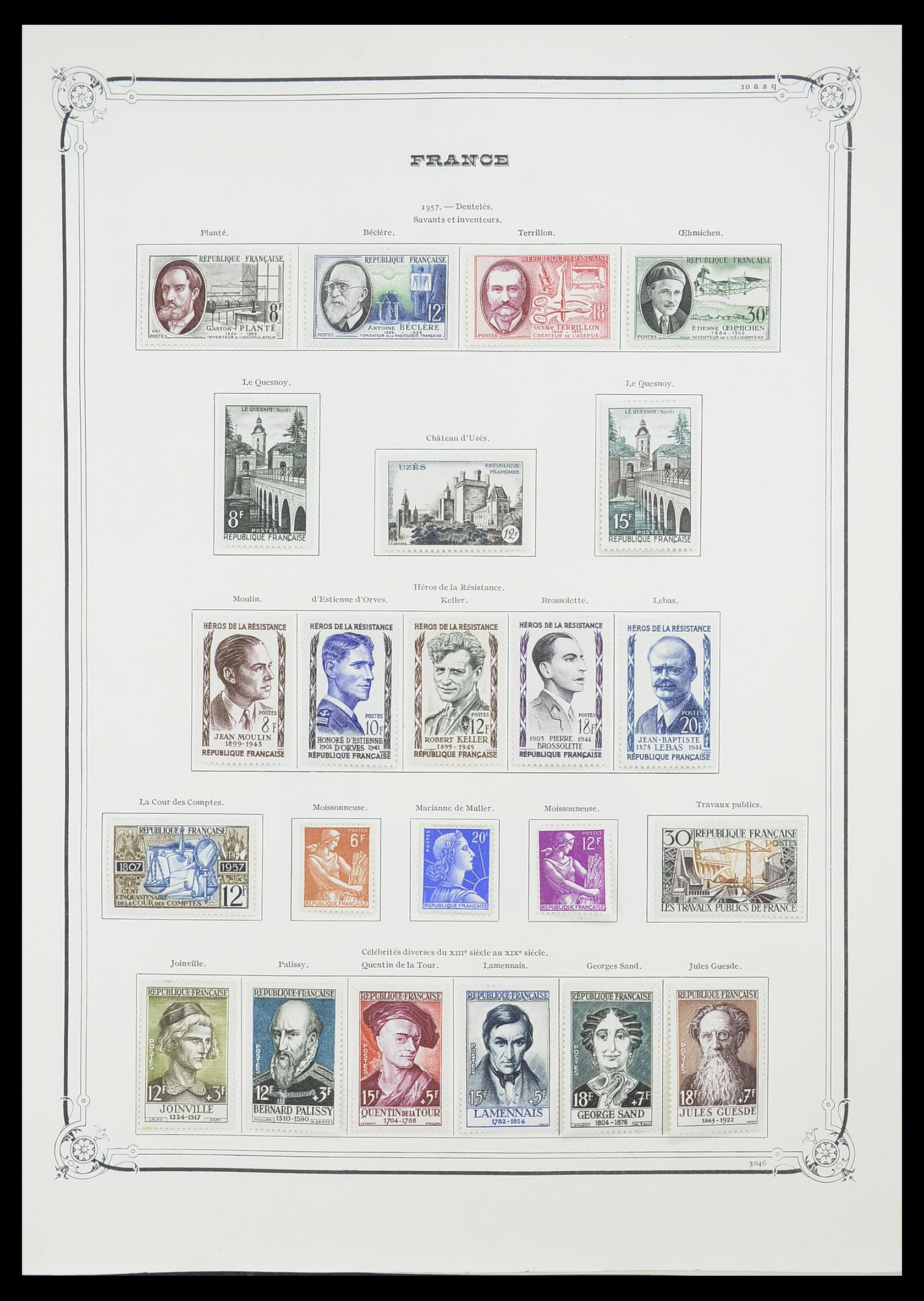 33900 055 - Postzegelverzameling 33900 Frankrijk 1849-1966.