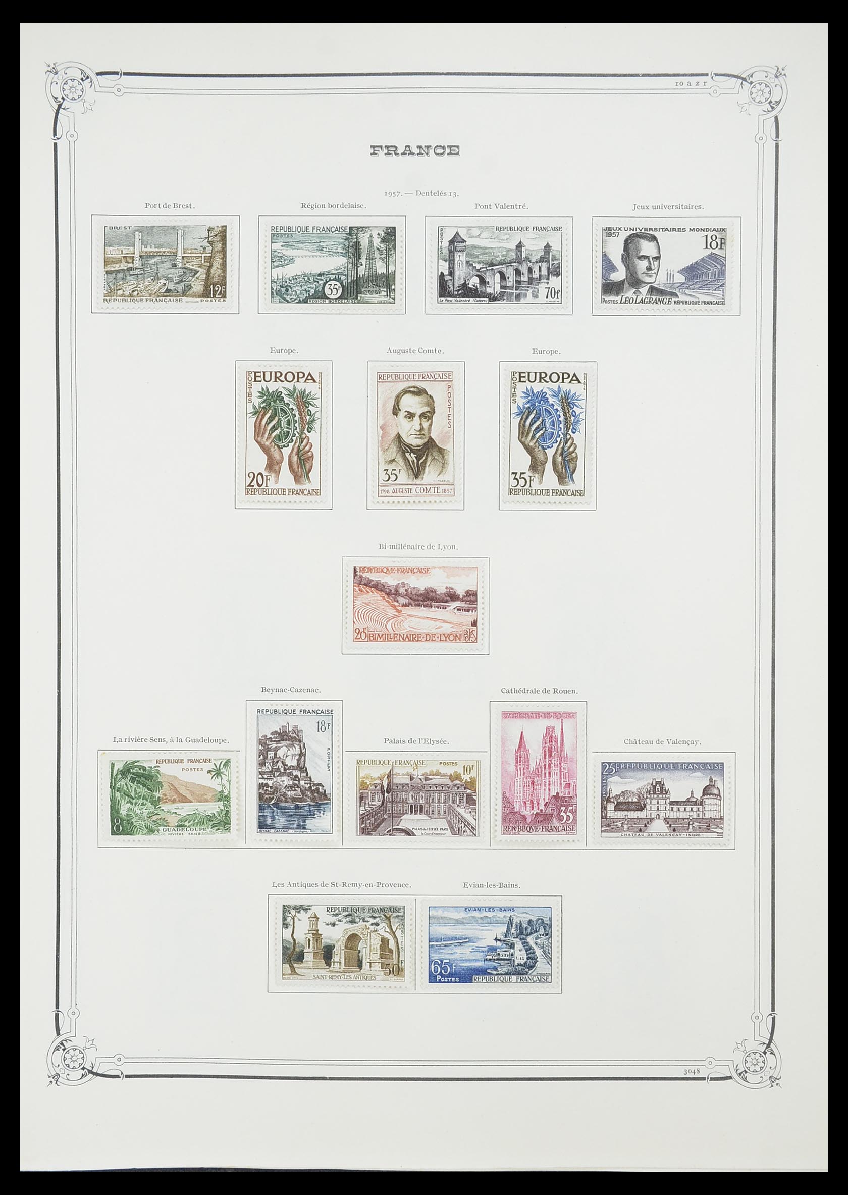 33900 056 - Stamp collection 33900 France 1849-1966.