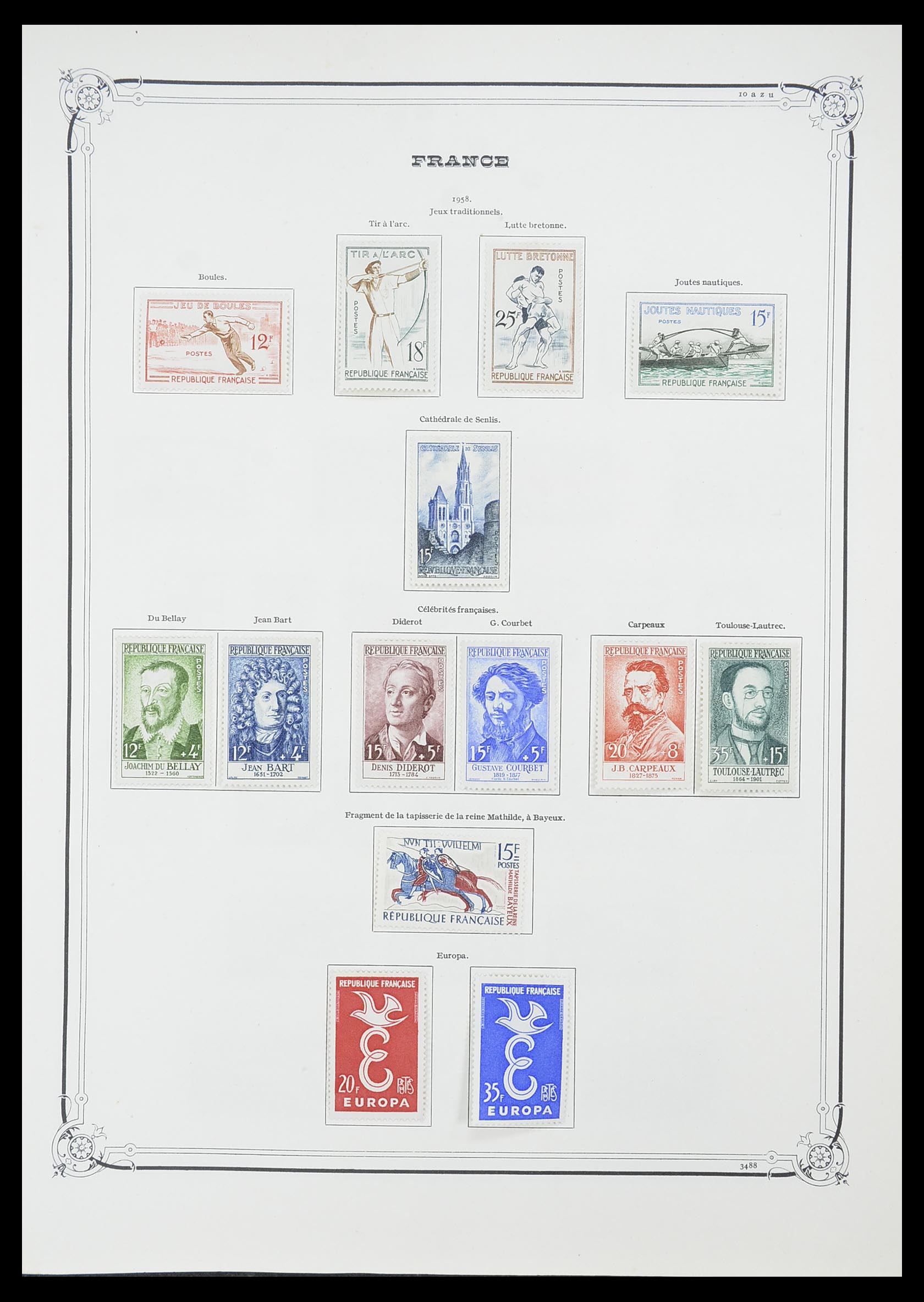 33900 059 - Postzegelverzameling 33900 Frankrijk 1849-1966.