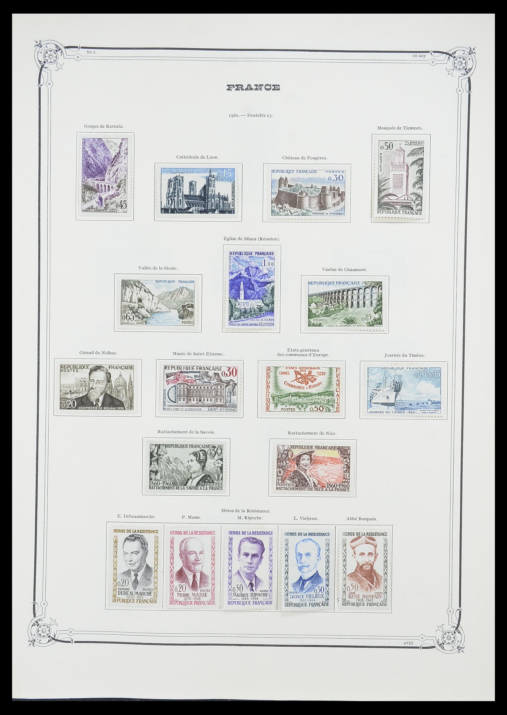 33900 063 - Postzegelverzameling 33900 Frankrijk 1849-1966.