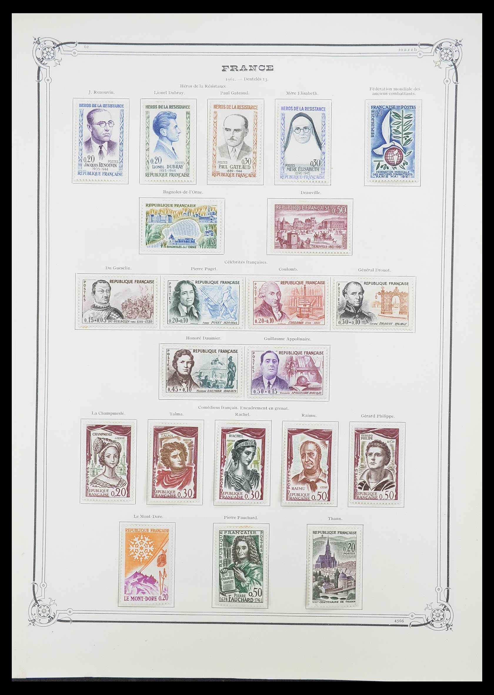 33900 066 - Postzegelverzameling 33900 Frankrijk 1849-1966.