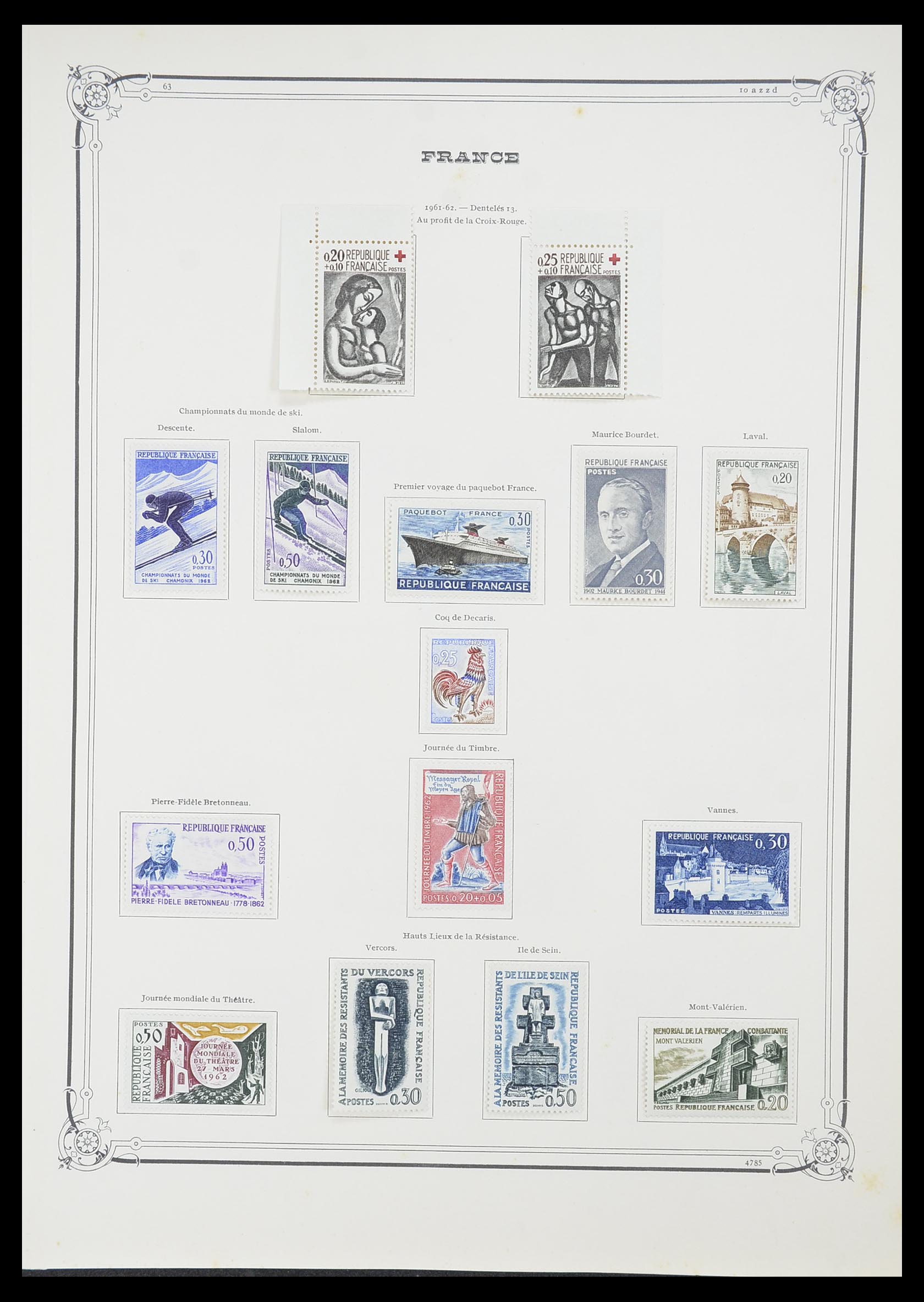 33900 068 - Postzegelverzameling 33900 Frankrijk 1849-1966.