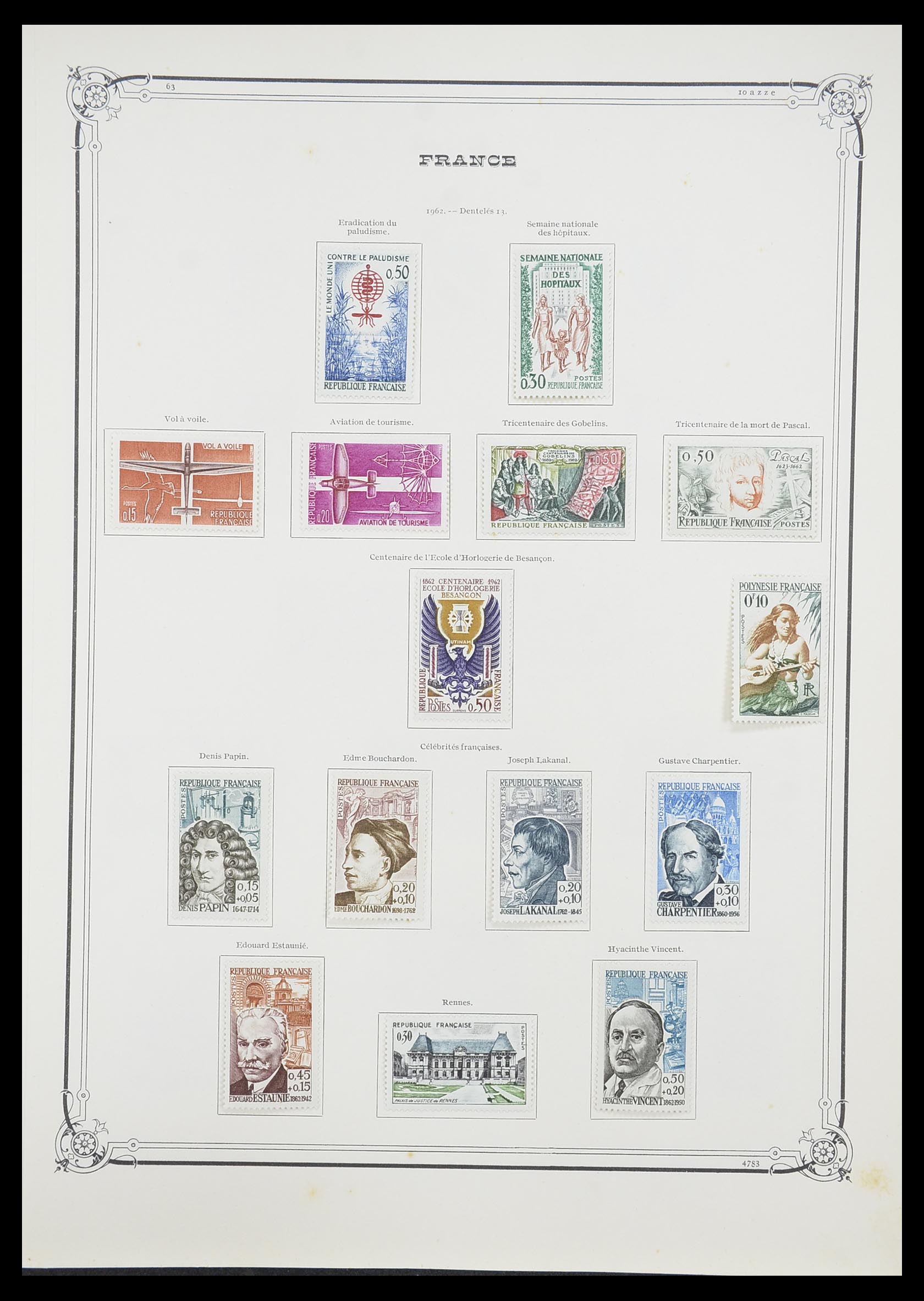 33900 069 - Postzegelverzameling 33900 Frankrijk 1849-1966.