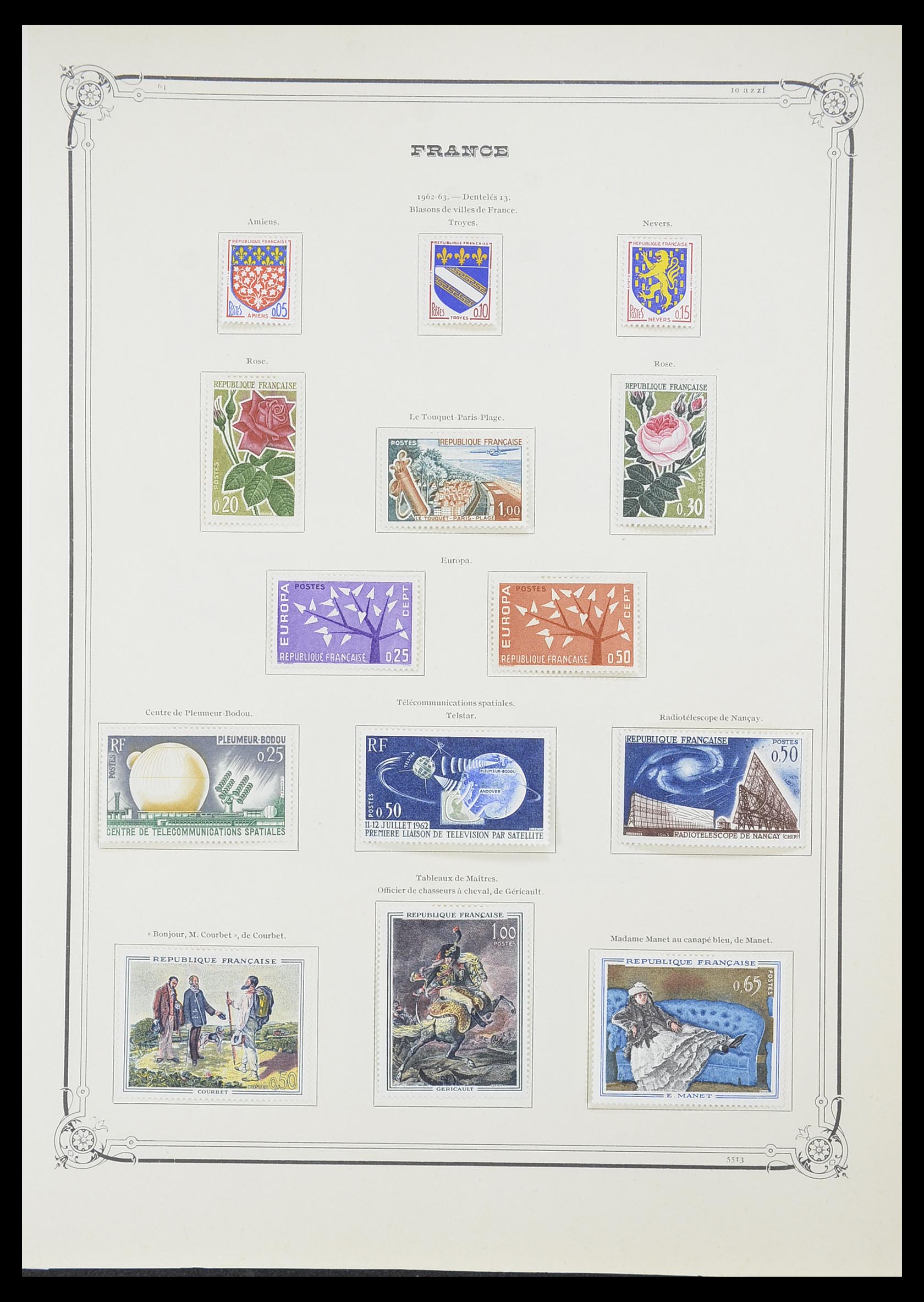 33900 070 - Postzegelverzameling 33900 Frankrijk 1849-1966.