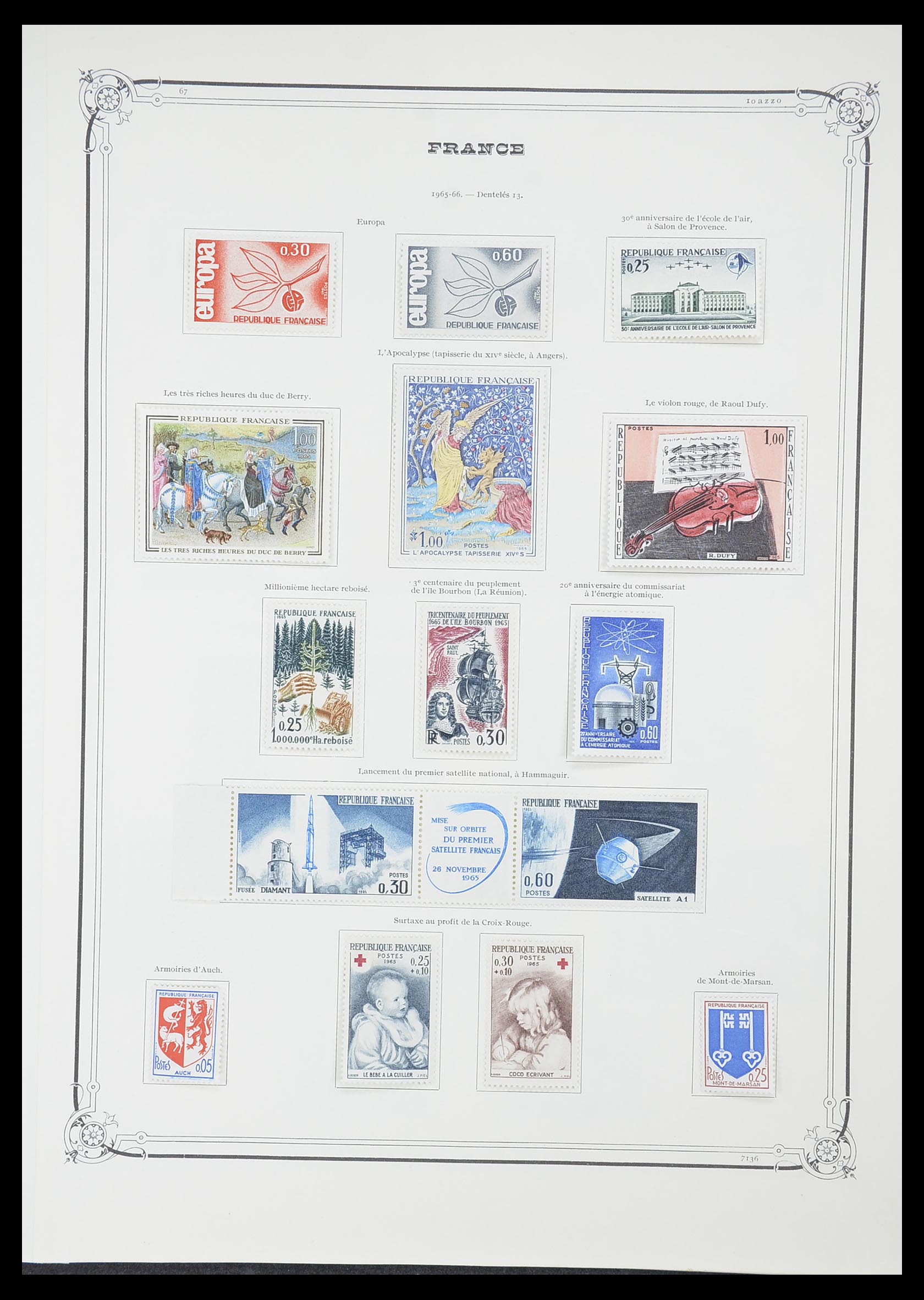 33900 077 - Postzegelverzameling 33900 Frankrijk 1849-1966.