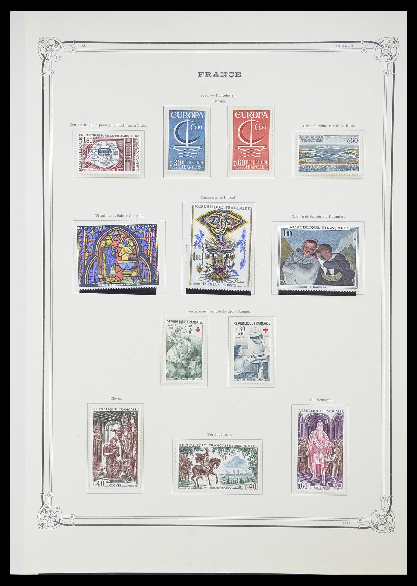 33900 079 - Postzegelverzameling 33900 Frankrijk 1849-1966.