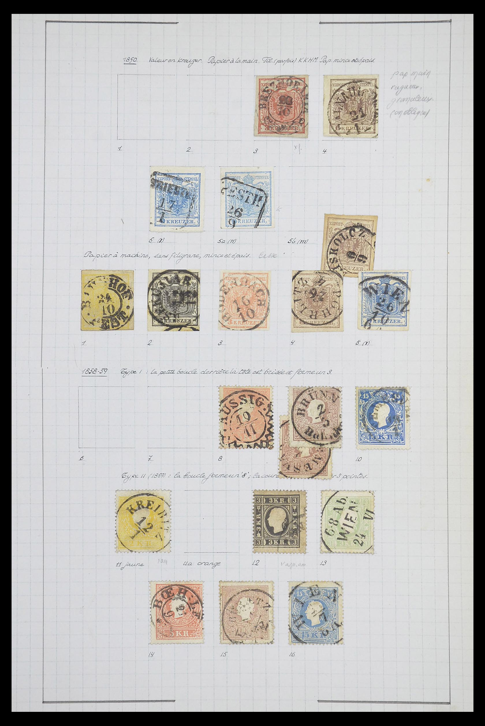 33901 001 - Postzegelverzameling 33901 Oostenrijk en gebieden 1850-1965.