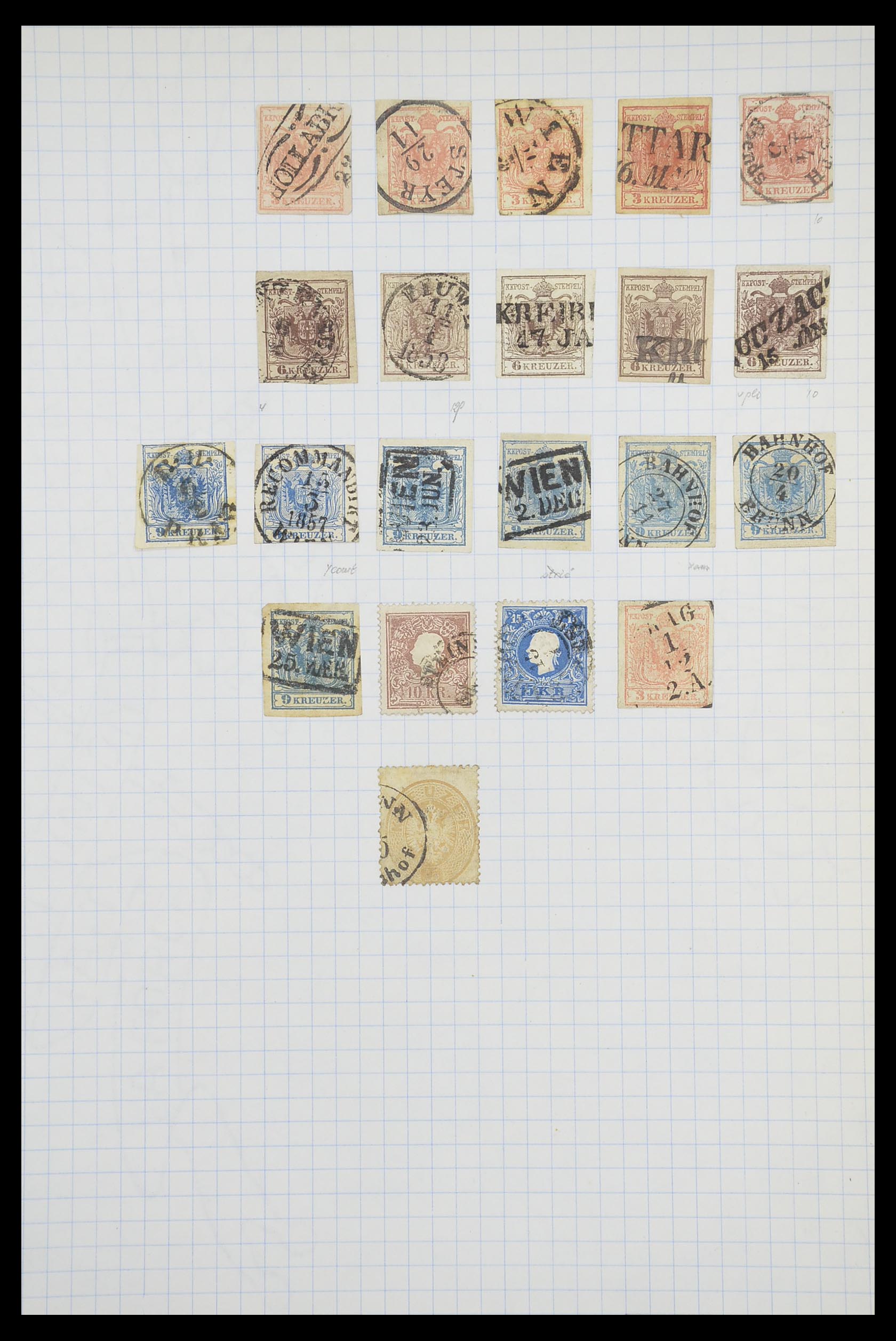 33901 002 - Postzegelverzameling 33901 Oostenrijk en gebieden 1850-1965.