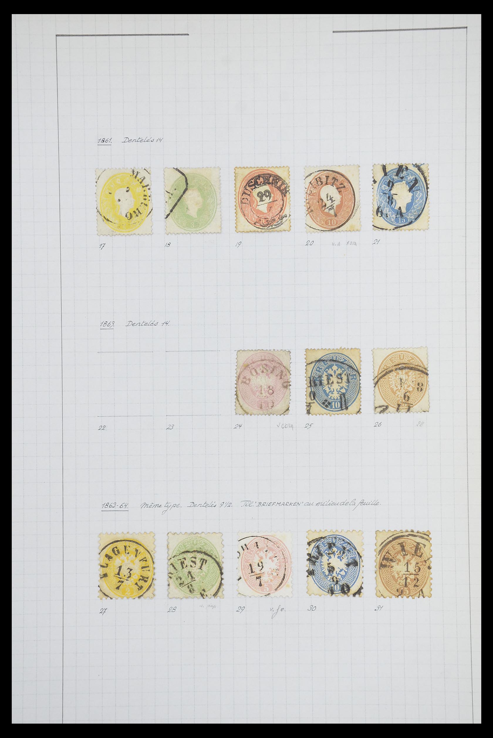 33901 003 - Postzegelverzameling 33901 Oostenrijk en gebieden 1850-1965.