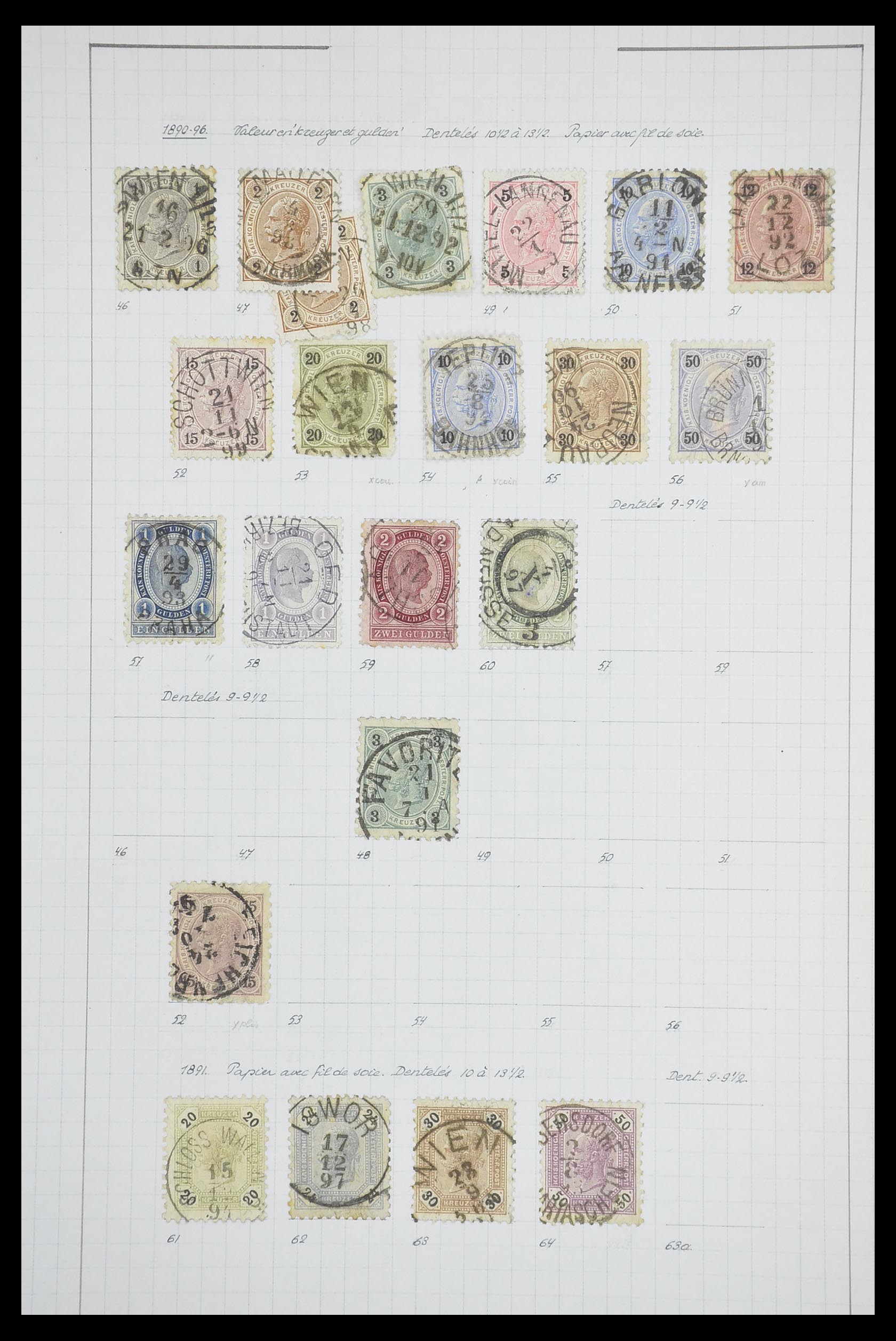33901 012 - Postzegelverzameling 33901 Oostenrijk en gebieden 1850-1965.
