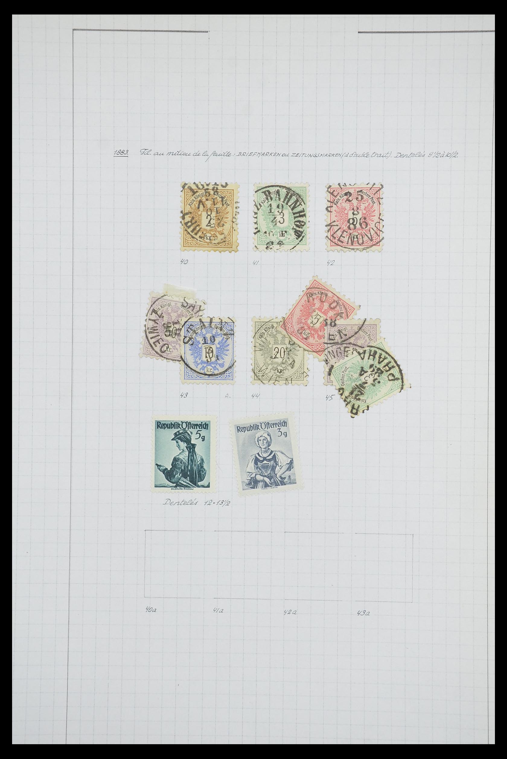 33901 013 - Postzegelverzameling 33901 Oostenrijk en gebieden 1850-1965.