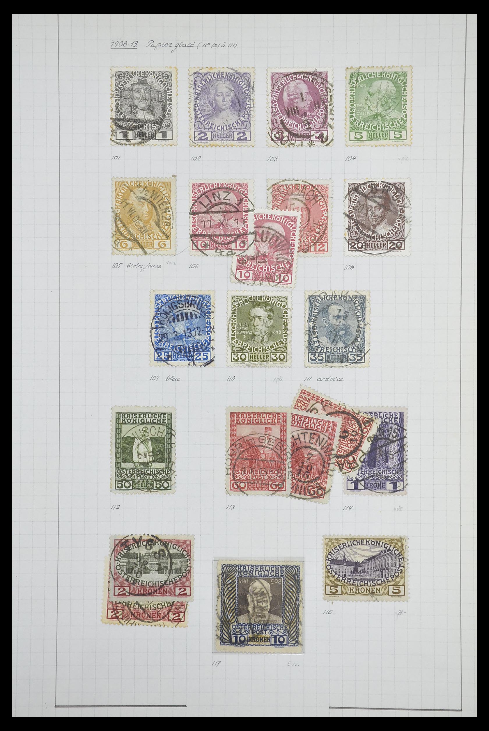 33901 014 - Postzegelverzameling 33901 Oostenrijk en gebieden 1850-1965.