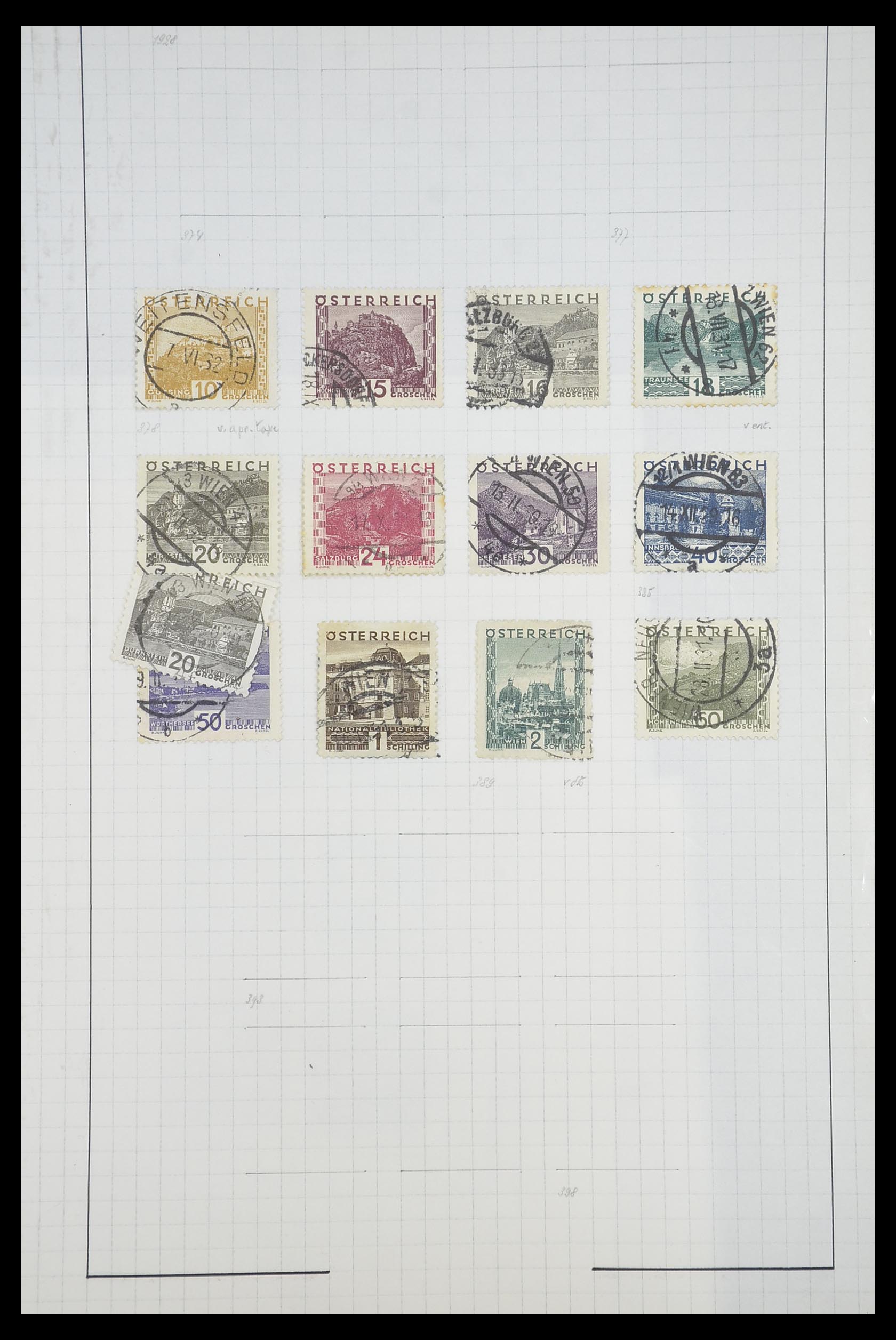 33901 015 - Postzegelverzameling 33901 Oostenrijk en gebieden 1850-1965.