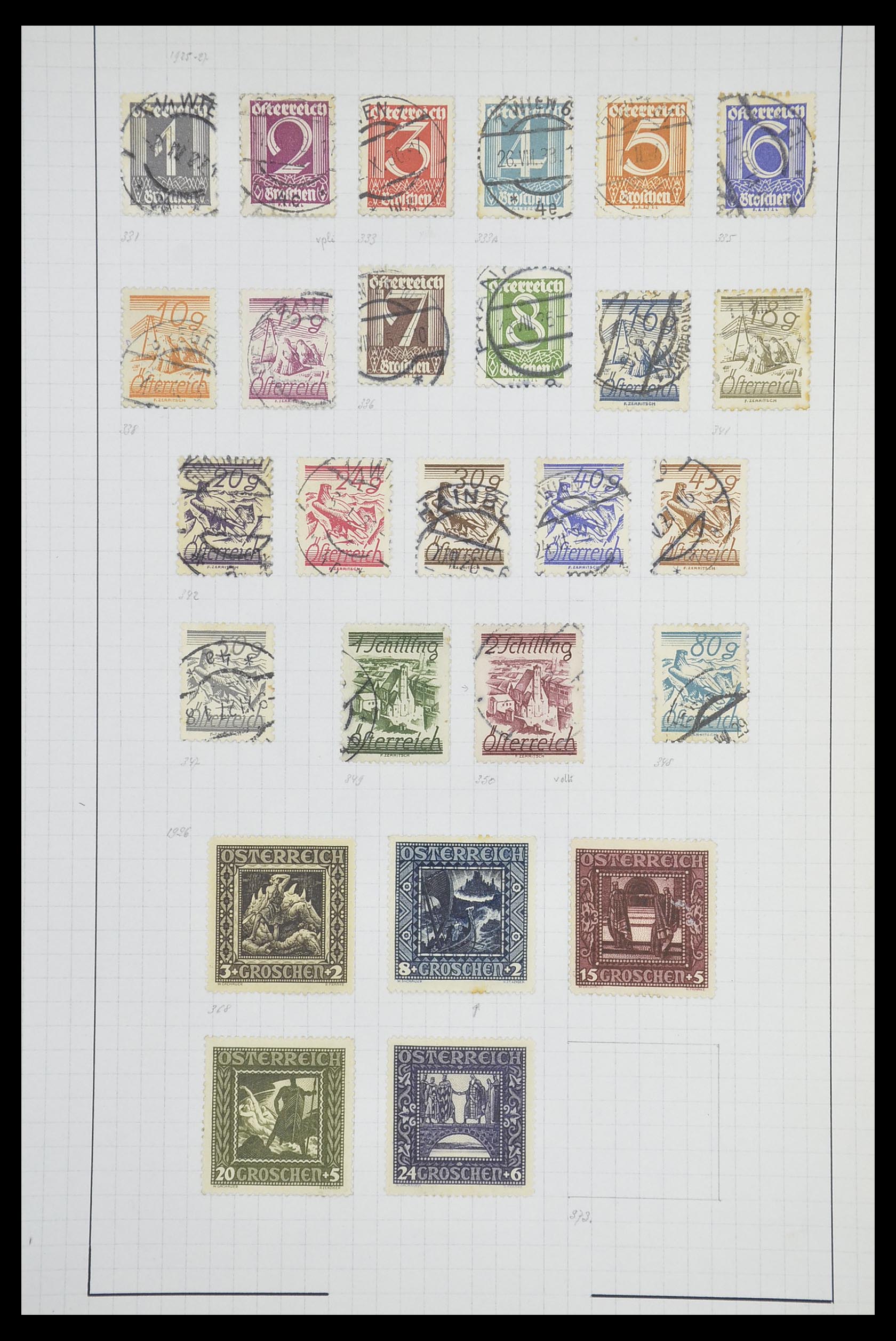 33901 024 - Postzegelverzameling 33901 Oostenrijk en gebieden 1850-1965.