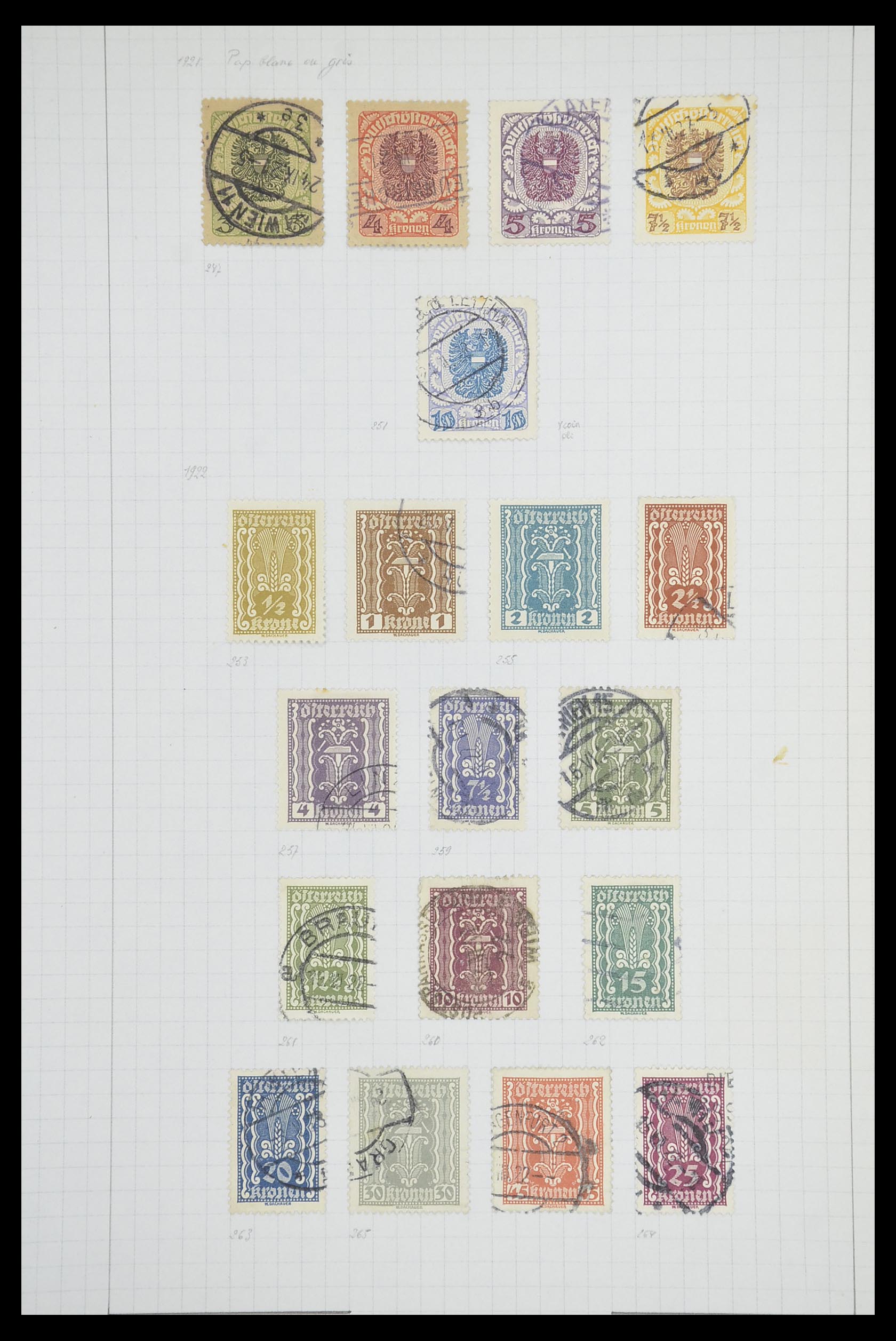33901 030 - Postzegelverzameling 33901 Oostenrijk en gebieden 1850-1965.