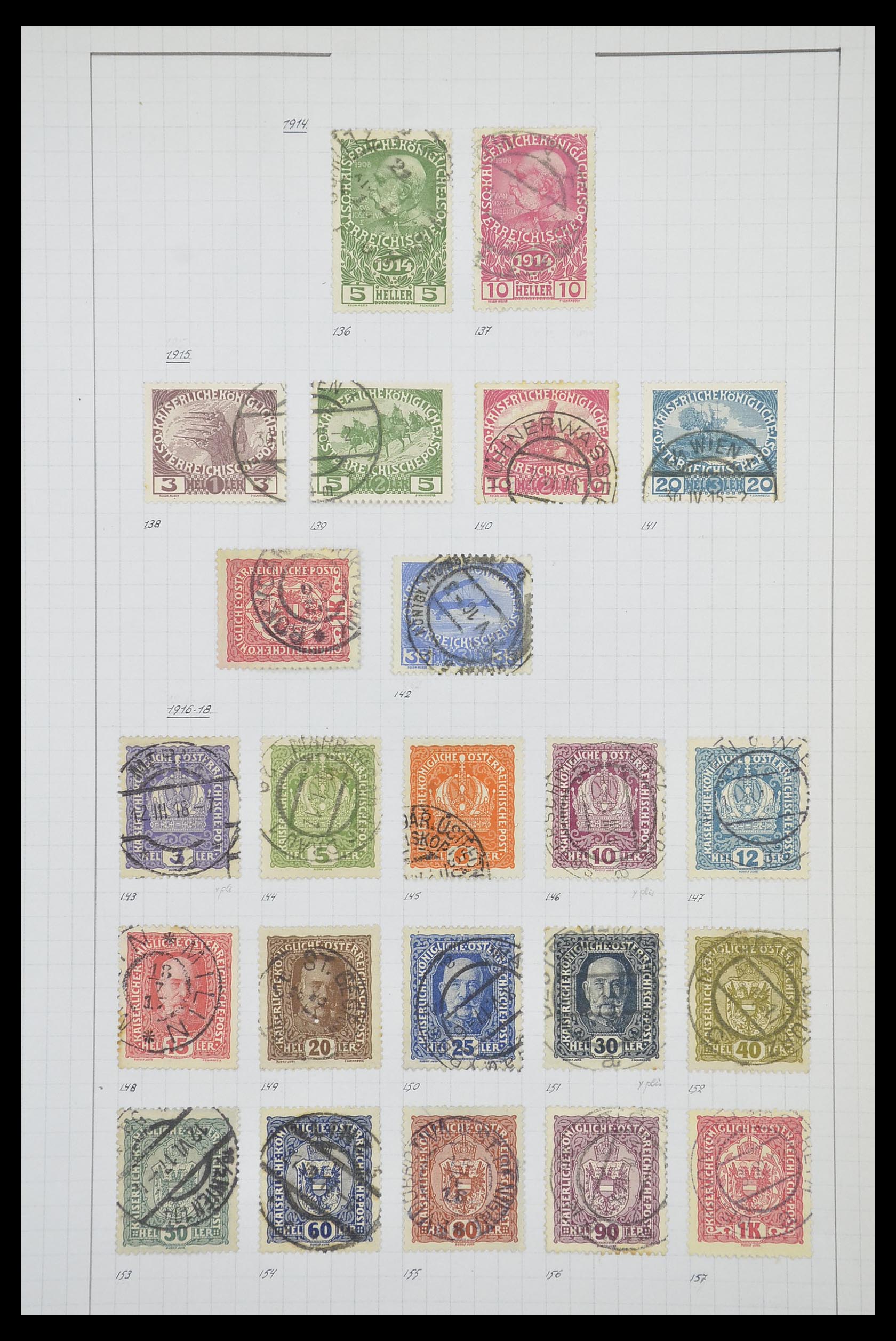 33901 042 - Postzegelverzameling 33901 Oostenrijk en gebieden 1850-1965.