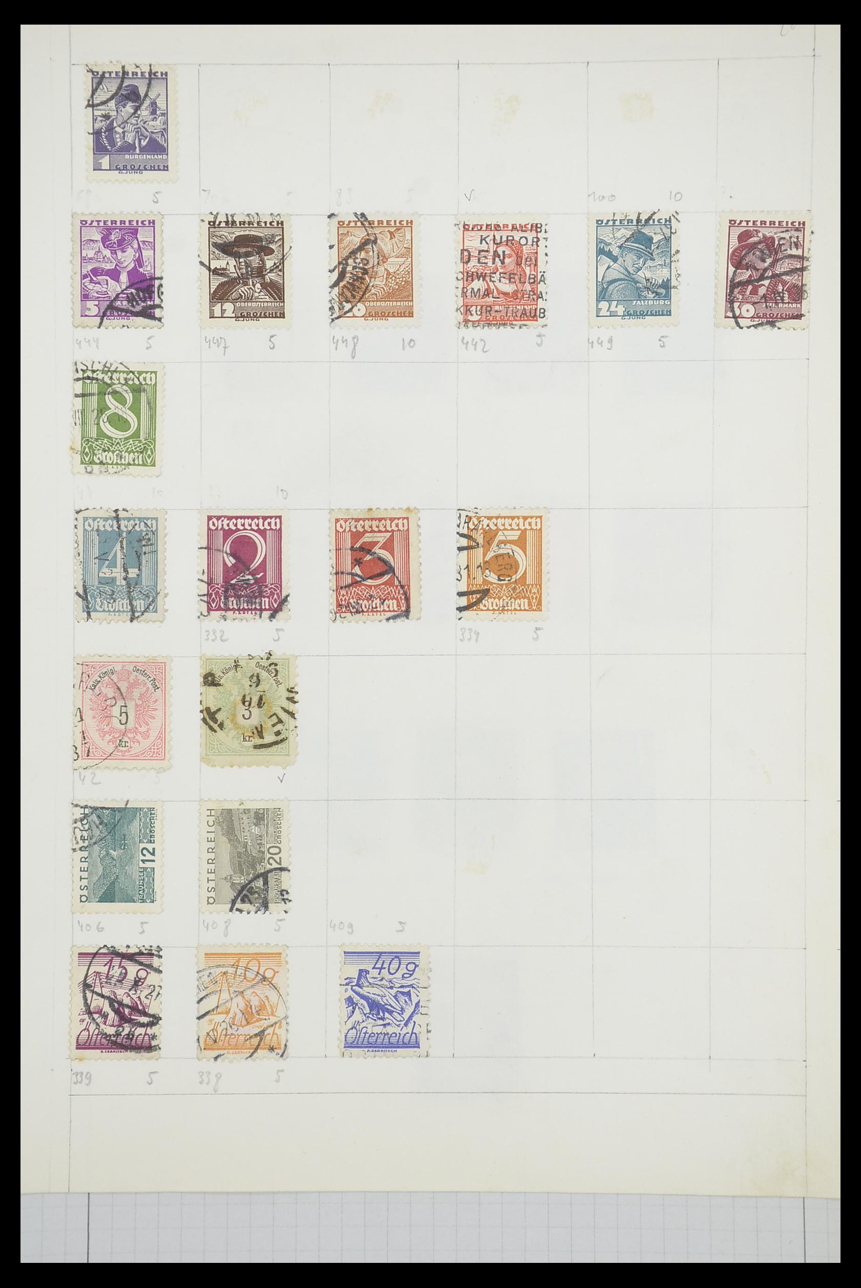 33901 045 - Postzegelverzameling 33901 Oostenrijk en gebieden 1850-1965.