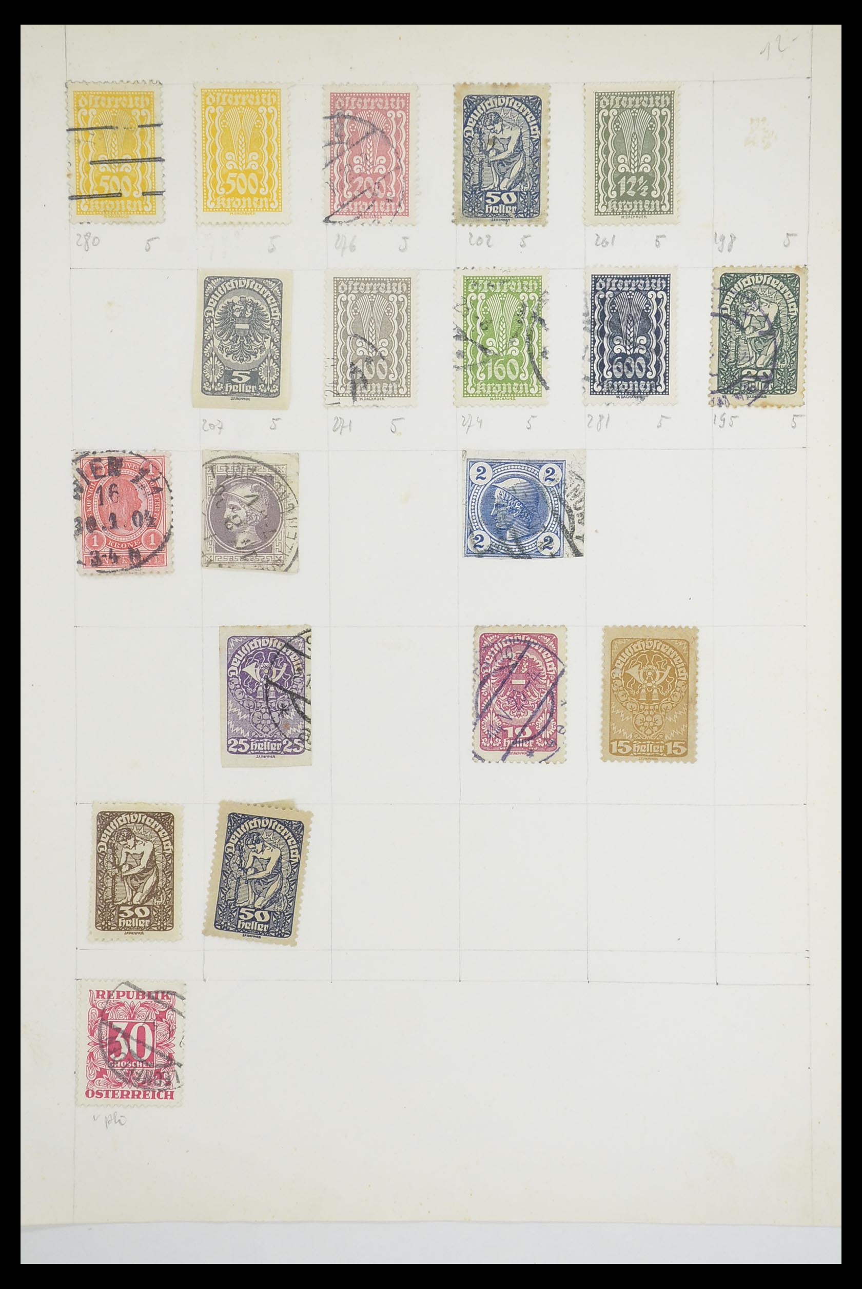 33901 049 - Postzegelverzameling 33901 Oostenrijk en gebieden 1850-1965.