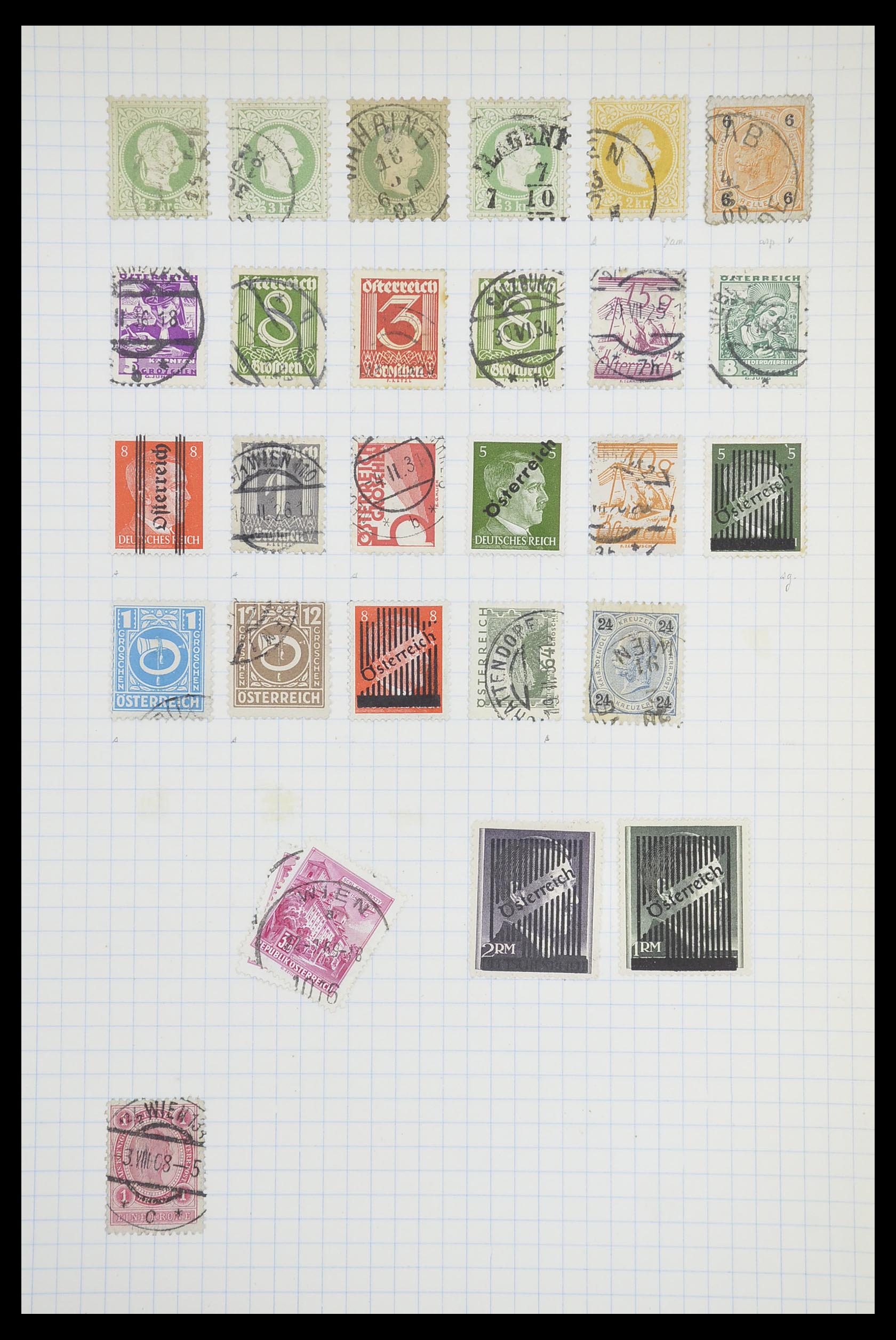 33901 057 - Postzegelverzameling 33901 Oostenrijk en gebieden 1850-1965.