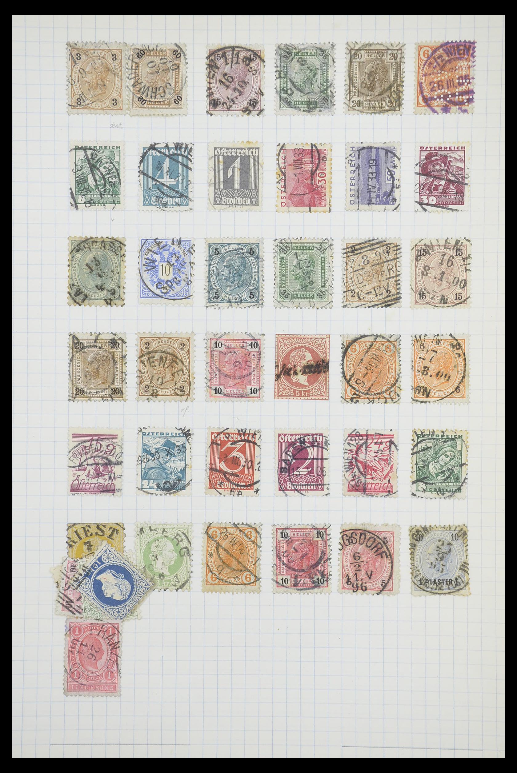 33901 058 - Postzegelverzameling 33901 Oostenrijk en gebieden 1850-1965.