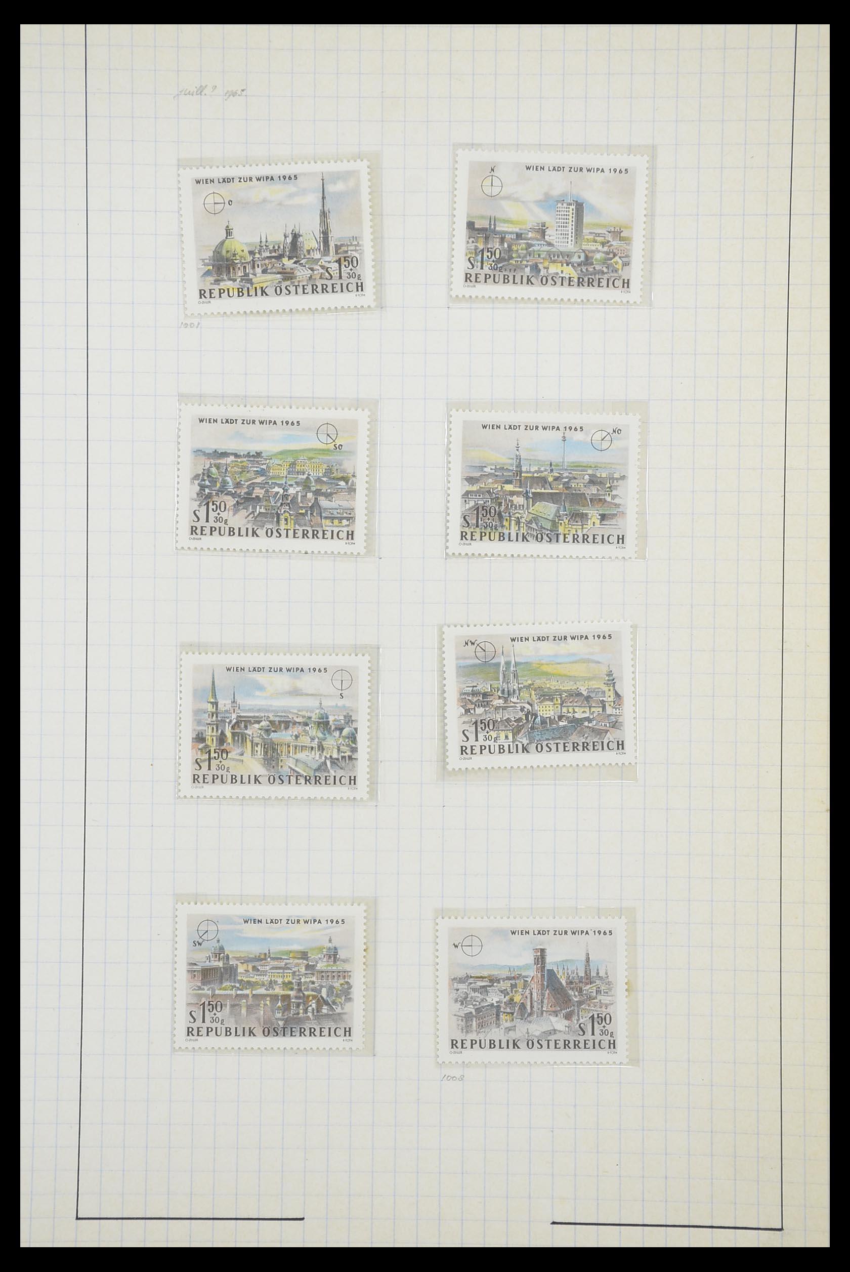 33901 070 - Postzegelverzameling 33901 Oostenrijk en gebieden 1850-1965.