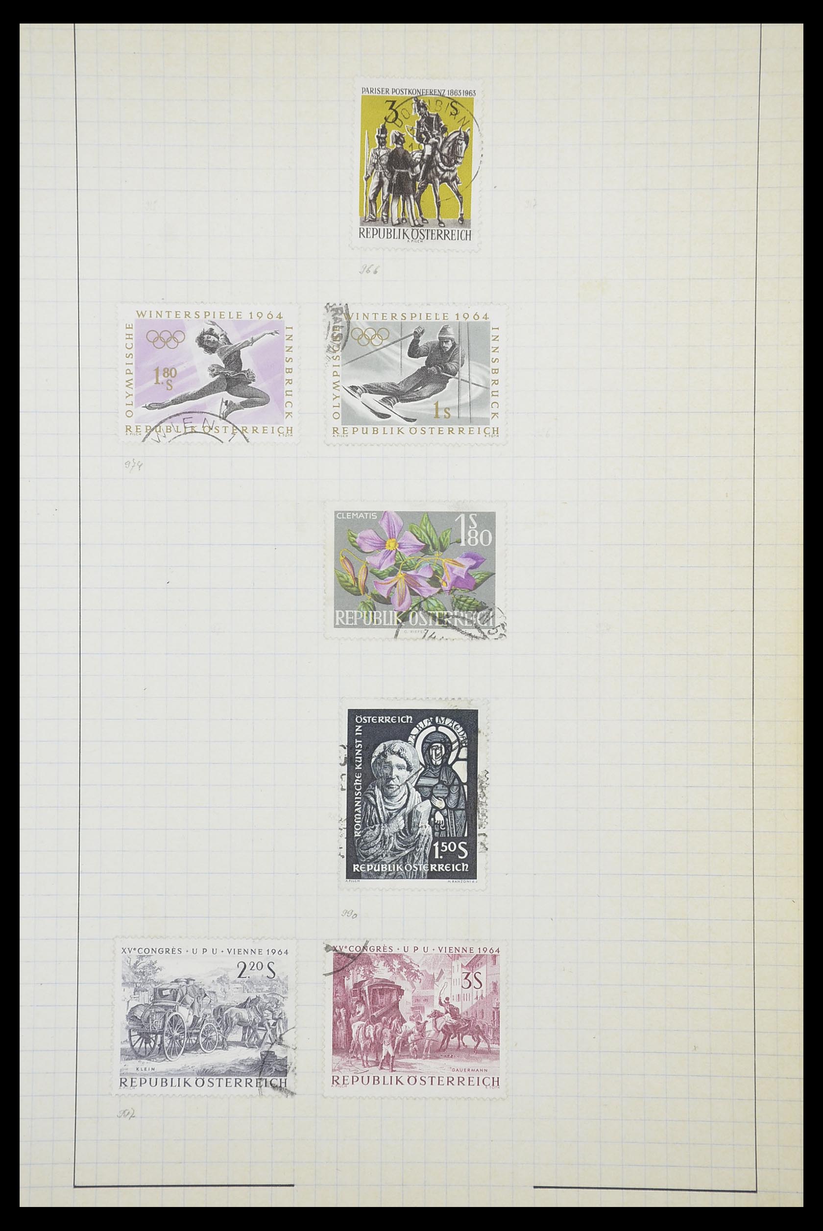 33901 077 - Postzegelverzameling 33901 Oostenrijk en gebieden 1850-1965.