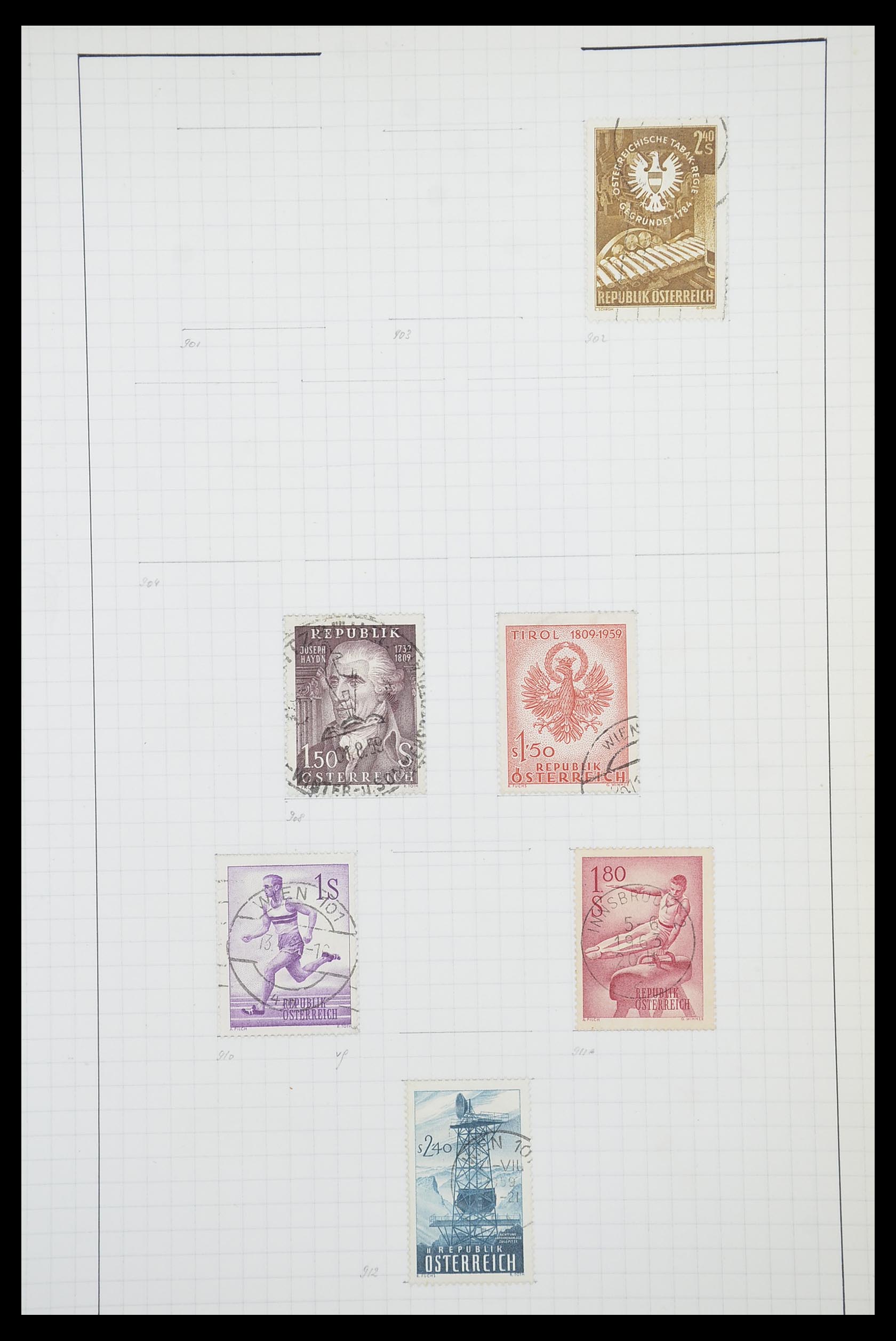 33901 079 - Postzegelverzameling 33901 Oostenrijk en gebieden 1850-1965.
