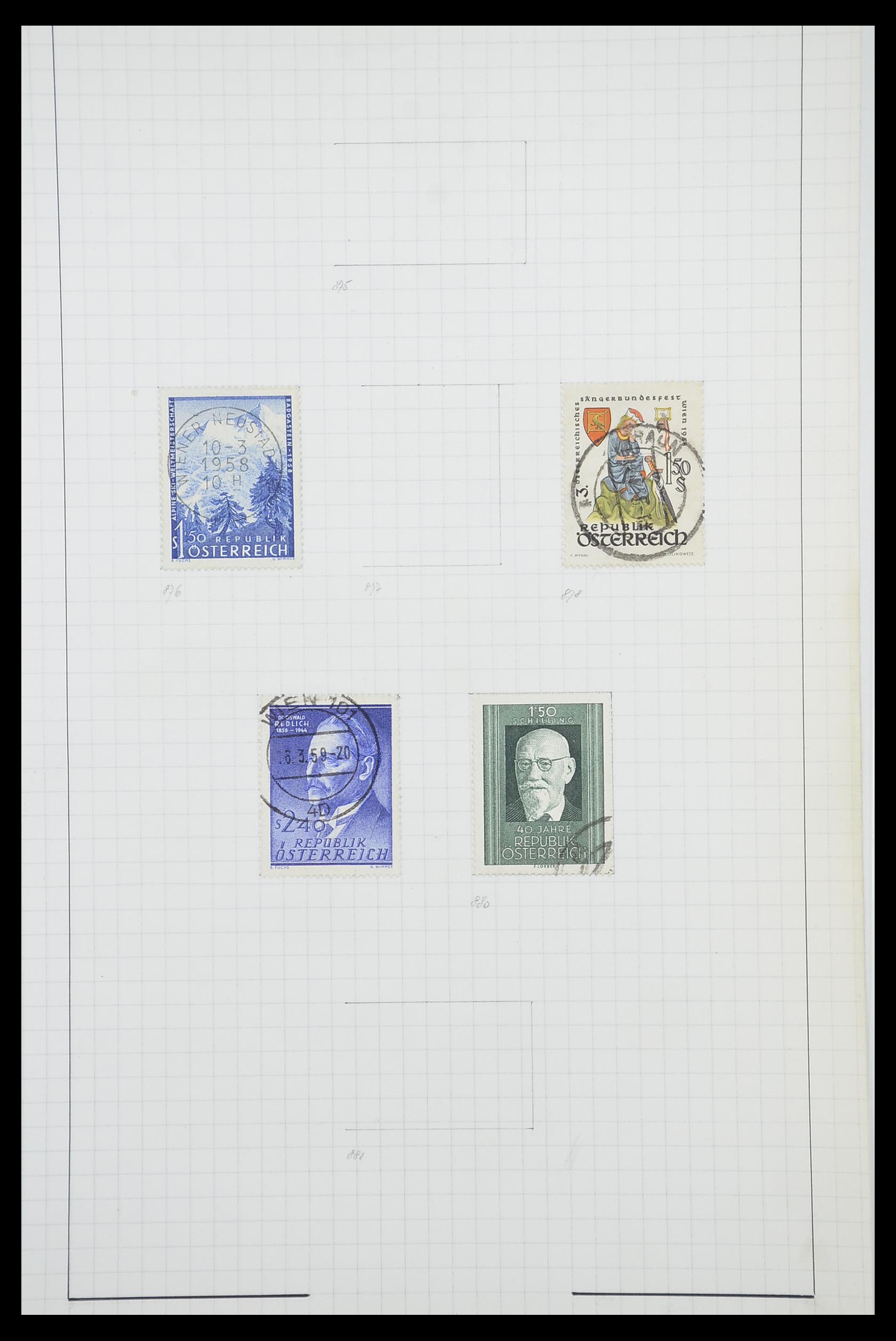 33901 082 - Postzegelverzameling 33901 Oostenrijk en gebieden 1850-1965.