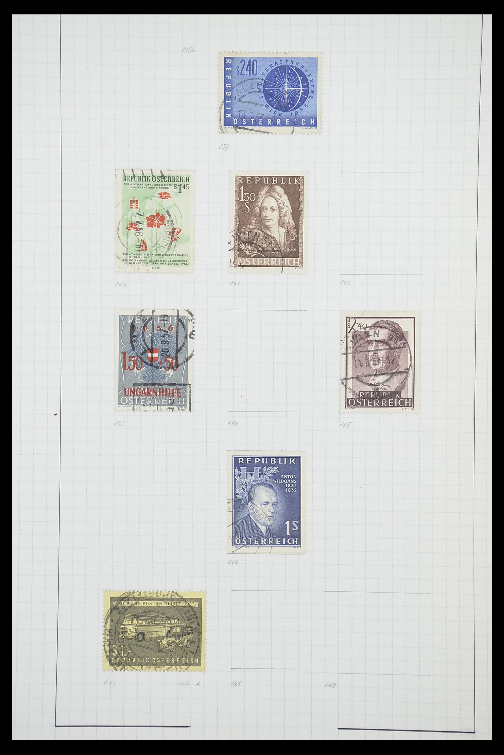 33901 083 - Postzegelverzameling 33901 Oostenrijk en gebieden 1850-1965.
