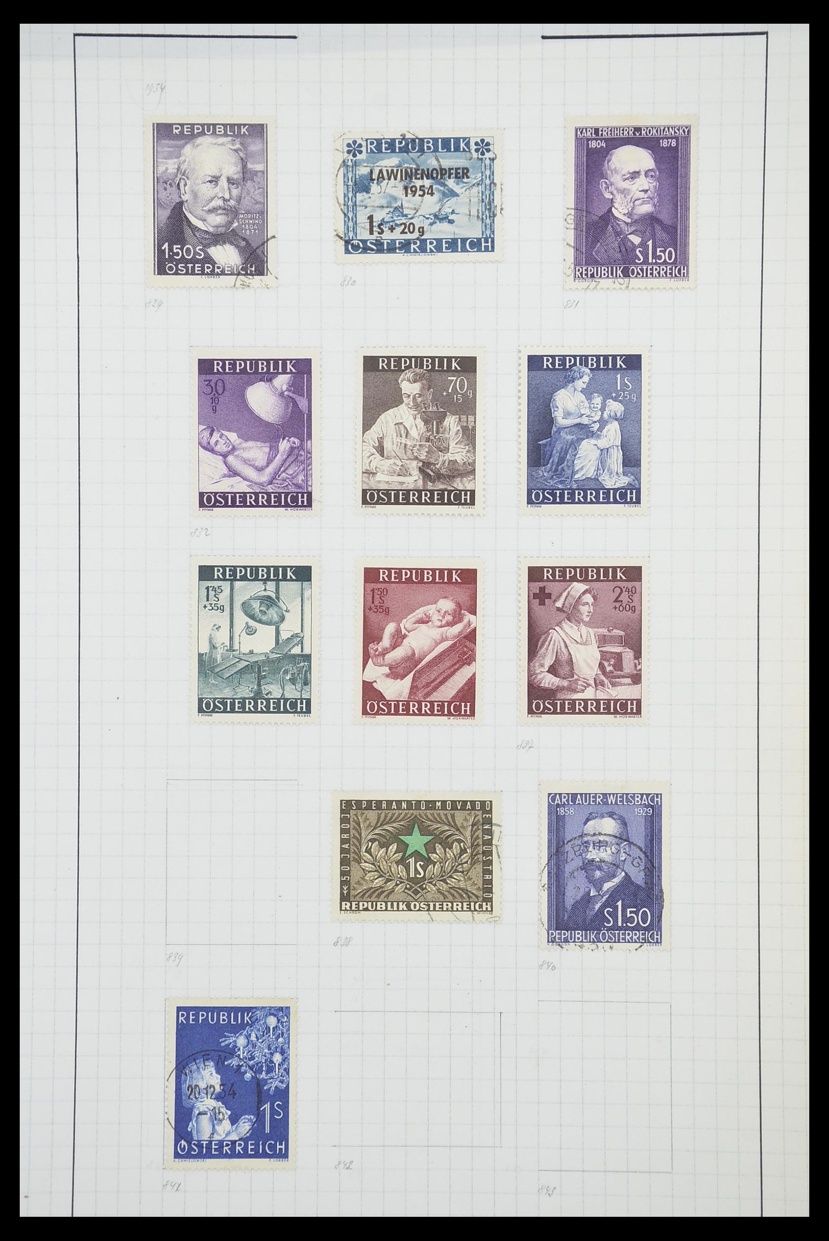 33901 085 - Postzegelverzameling 33901 Oostenrijk en gebieden 1850-1965.