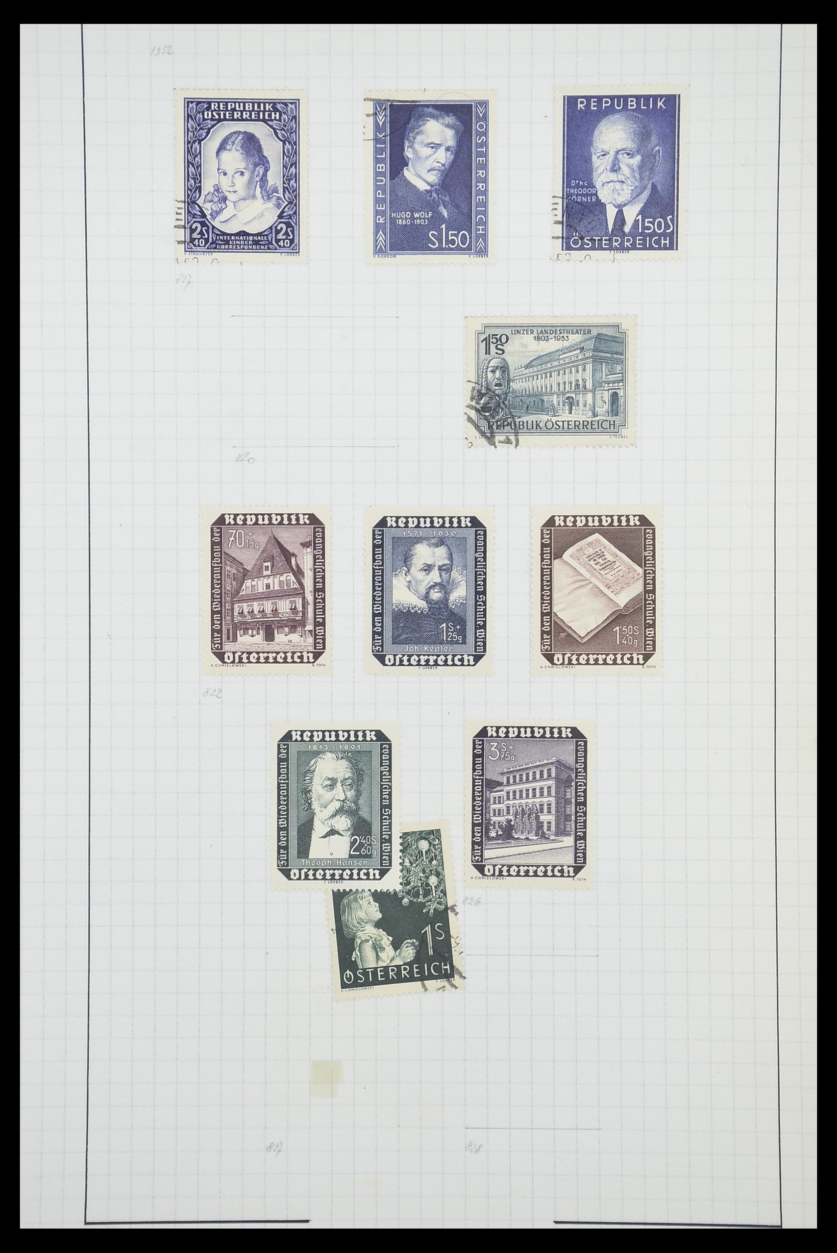 33901 086 - Postzegelverzameling 33901 Oostenrijk en gebieden 1850-1965.