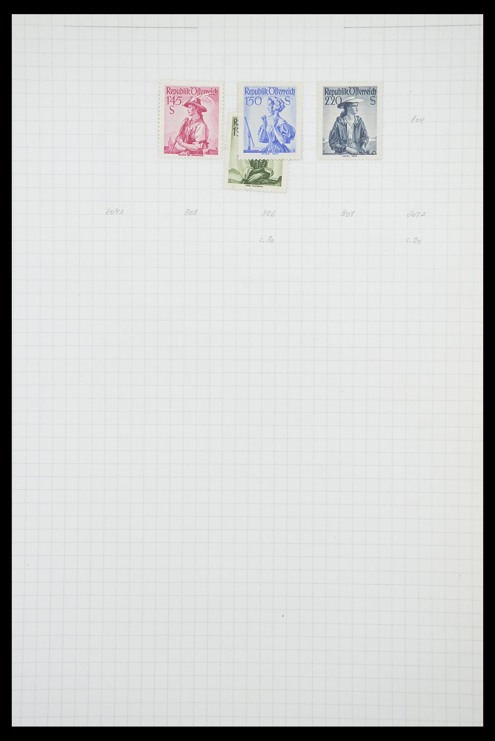 33901 087 - Postzegelverzameling 33901 Oostenrijk en gebieden 1850-1965.
