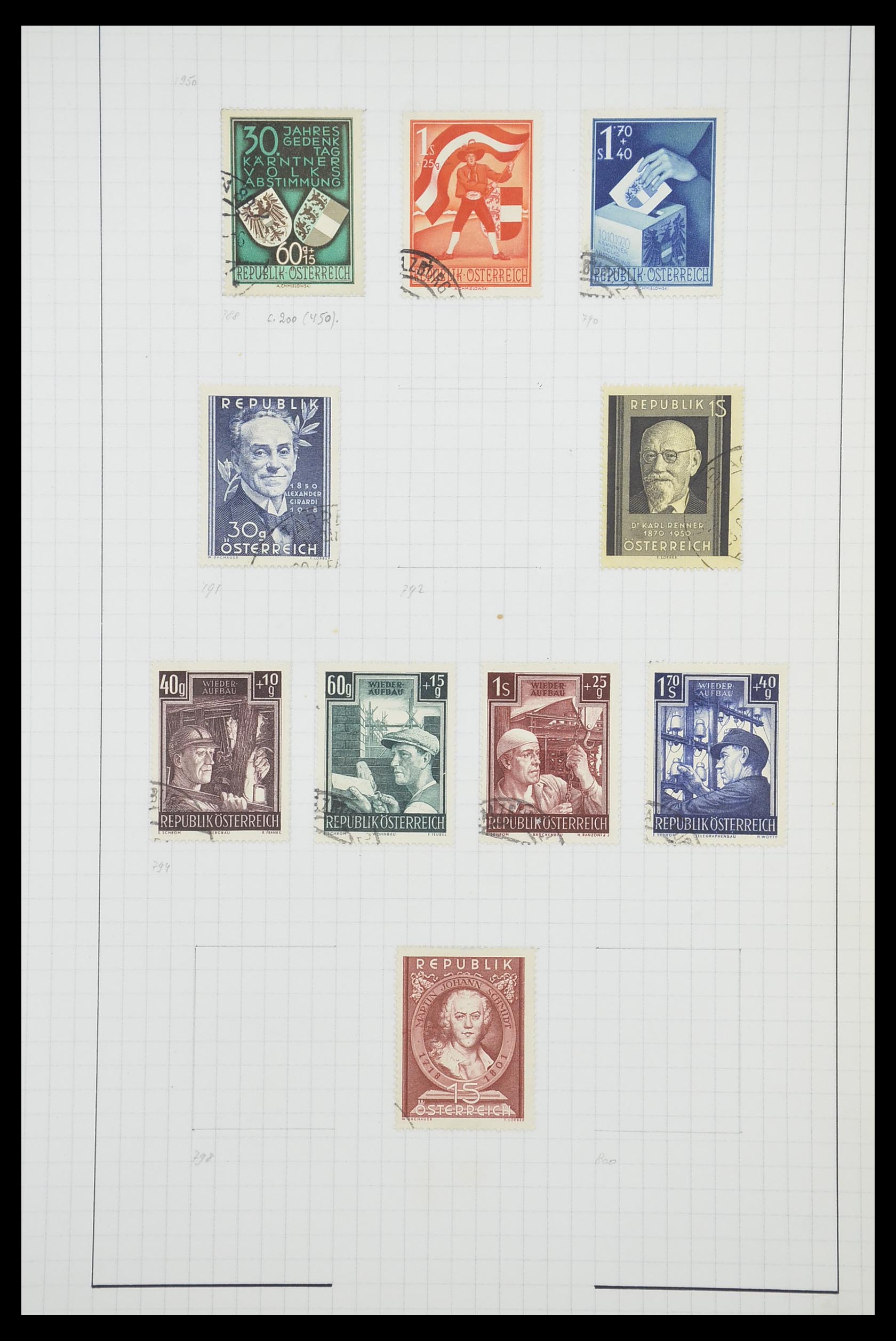 33901 089 - Postzegelverzameling 33901 Oostenrijk en gebieden 1850-1965.