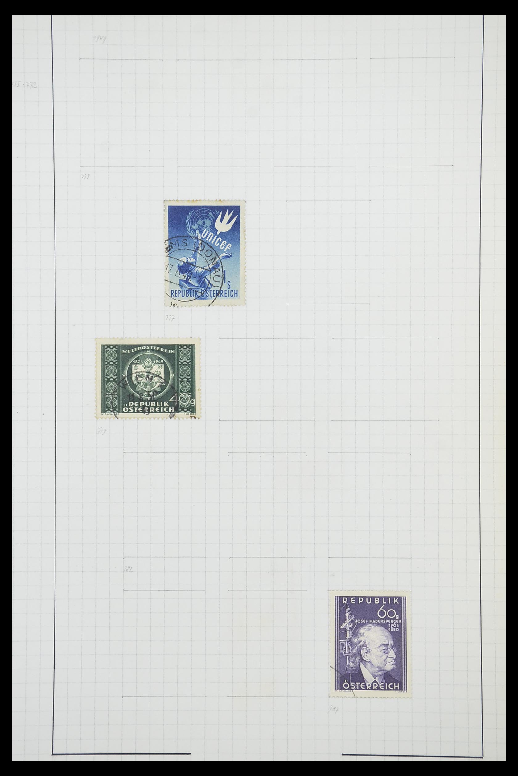 33901 090 - Postzegelverzameling 33901 Oostenrijk en gebieden 1850-1965.