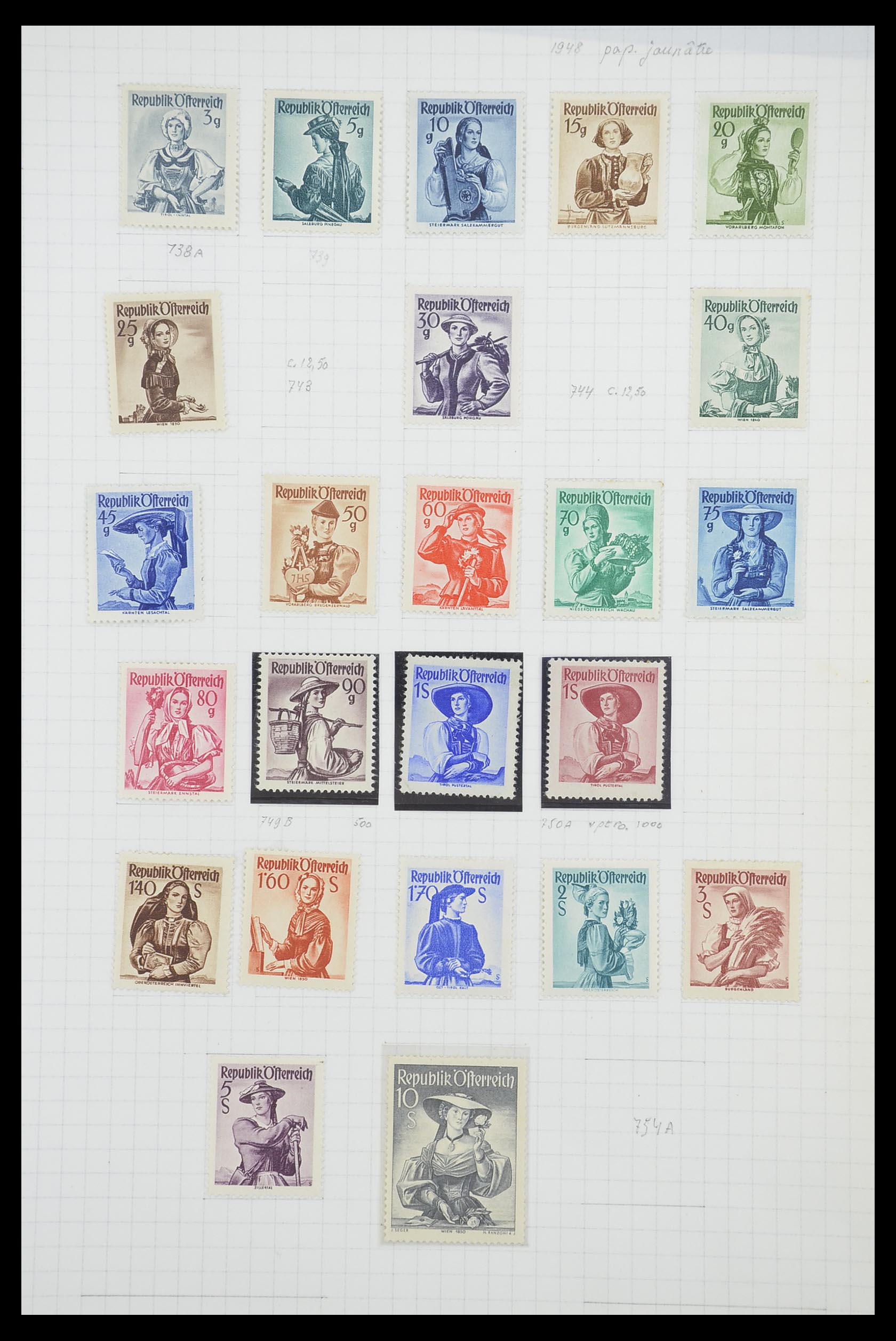 33901 091 - Postzegelverzameling 33901 Oostenrijk en gebieden 1850-1965.