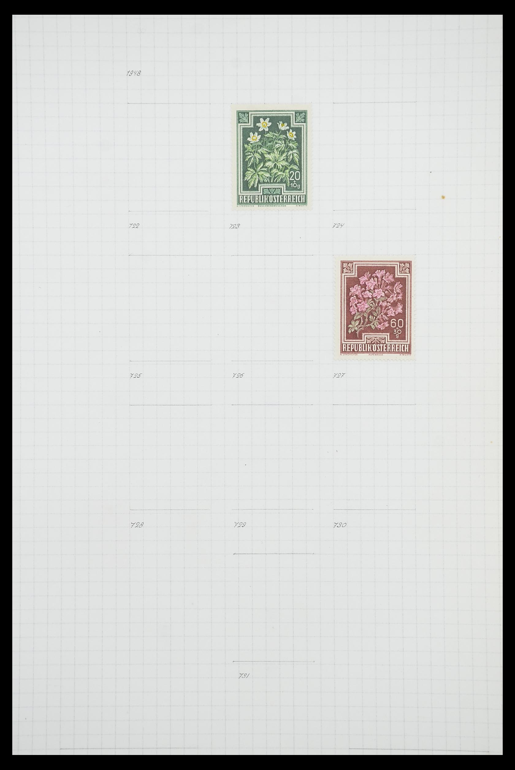 33901 093 - Postzegelverzameling 33901 Oostenrijk en gebieden 1850-1965.