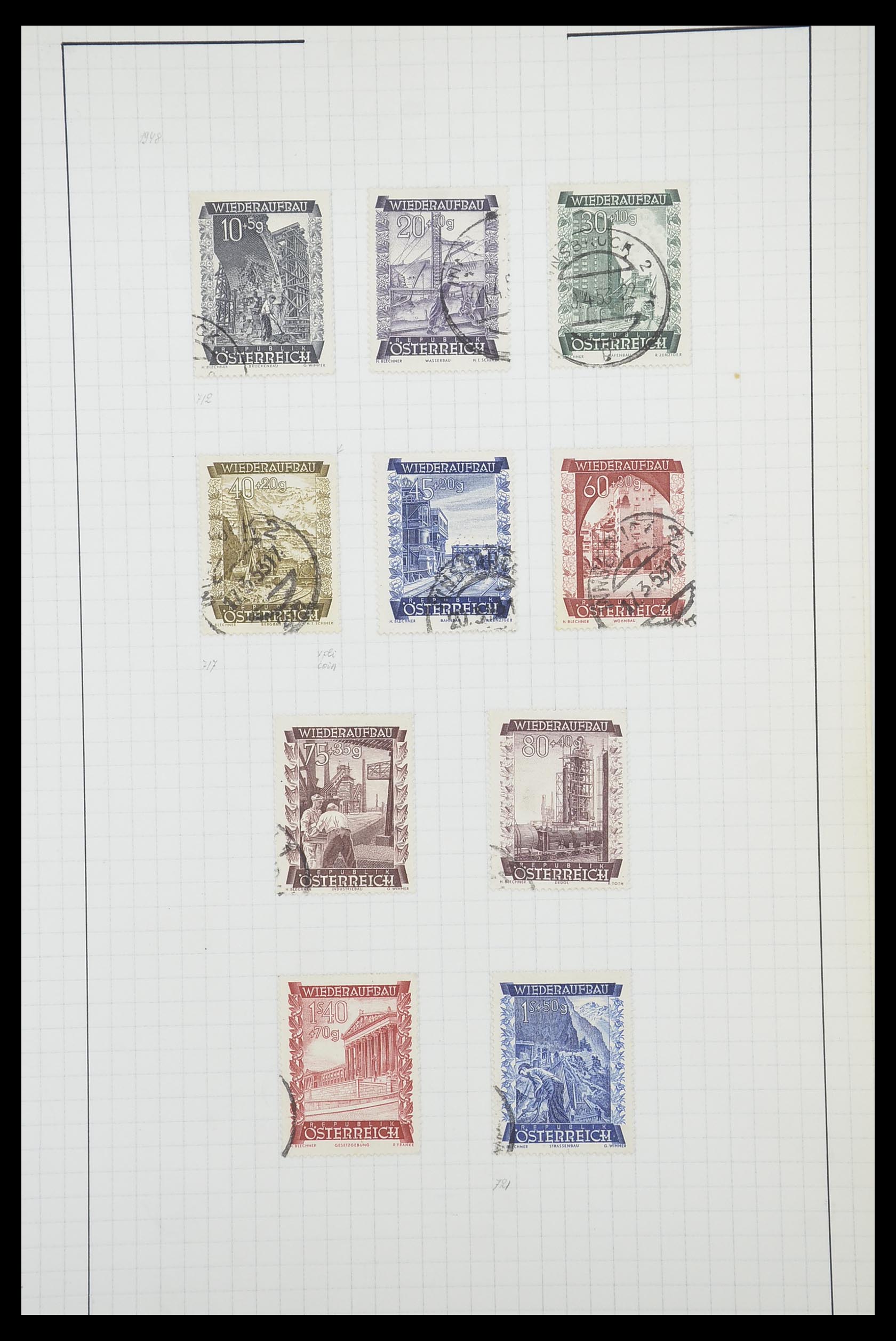 33901 094 - Postzegelverzameling 33901 Oostenrijk en gebieden 1850-1965.