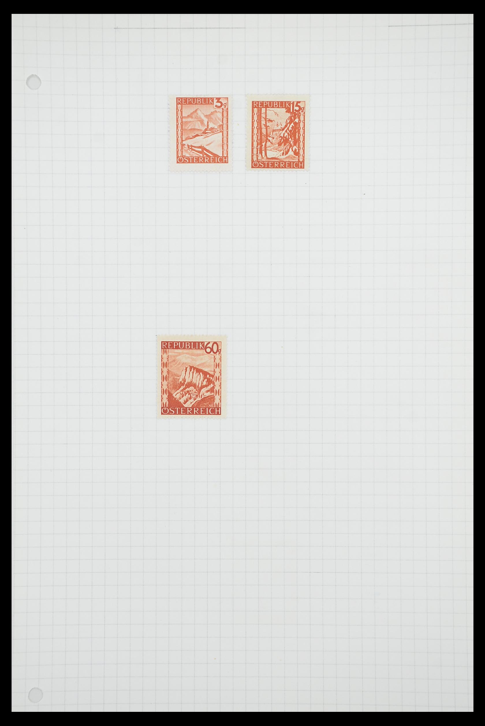 33901 095 - Postzegelverzameling 33901 Oostenrijk en gebieden 1850-1965.