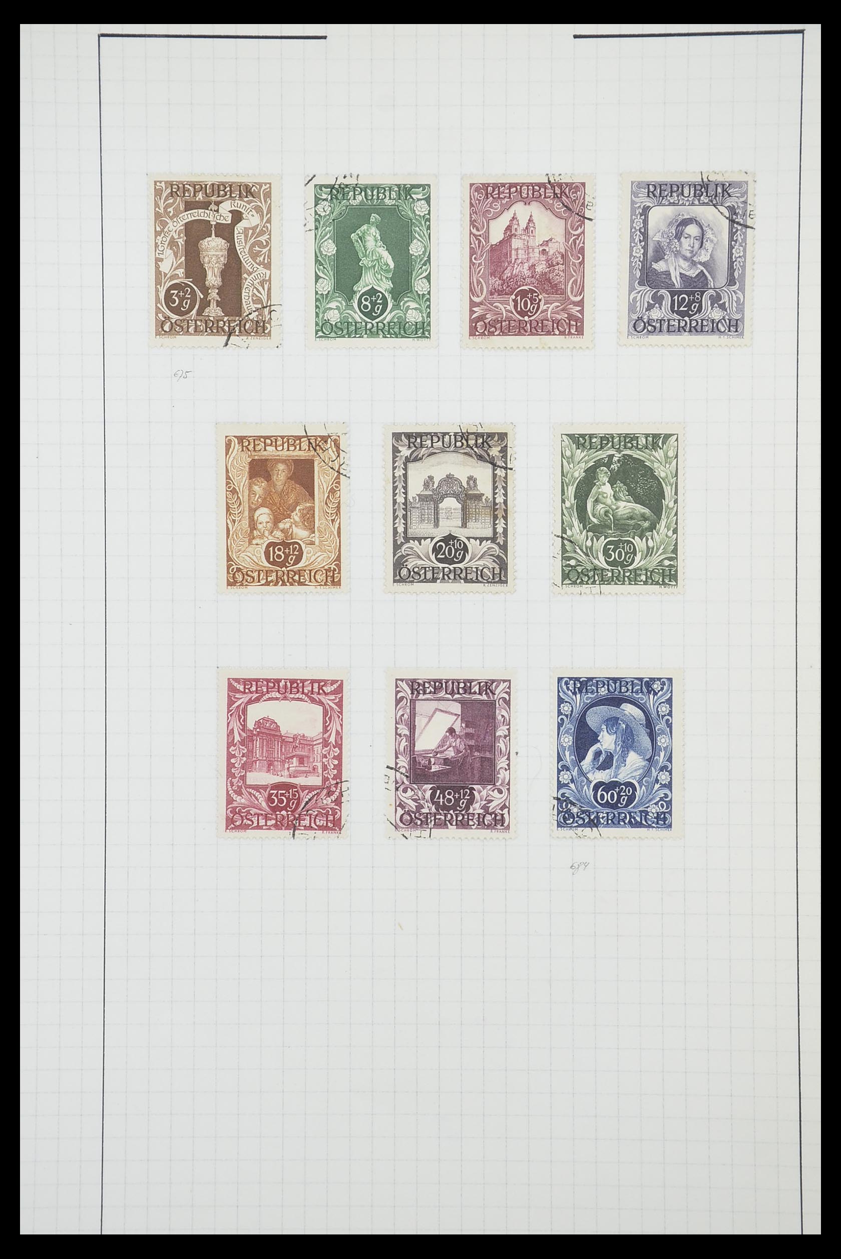 33901 098 - Postzegelverzameling 33901 Oostenrijk en gebieden 1850-1965.
