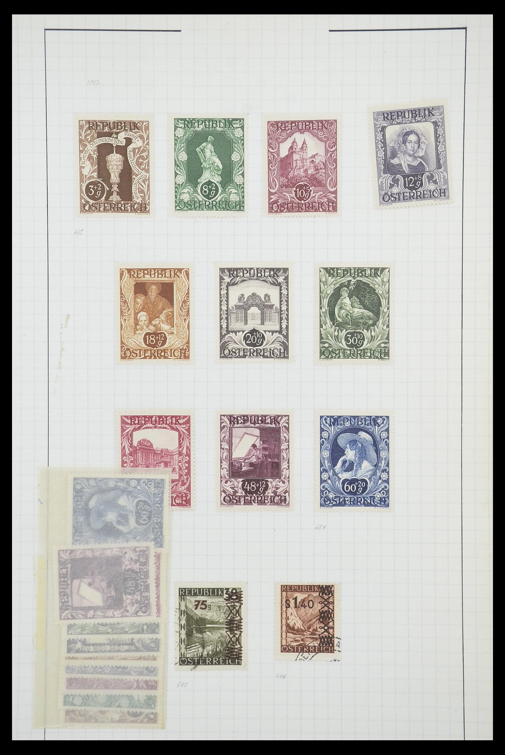 33901 099 - Postzegelverzameling 33901 Oostenrijk en gebieden 1850-1965.