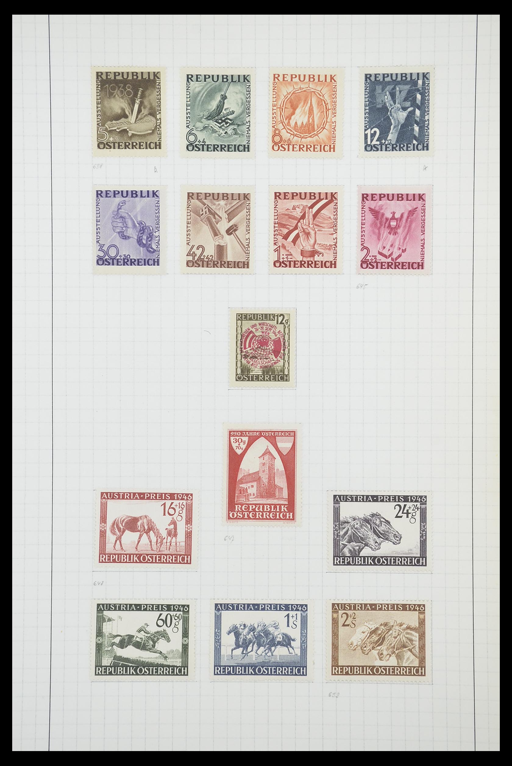 33901 102 - Postzegelverzameling 33901 Oostenrijk en gebieden 1850-1965.