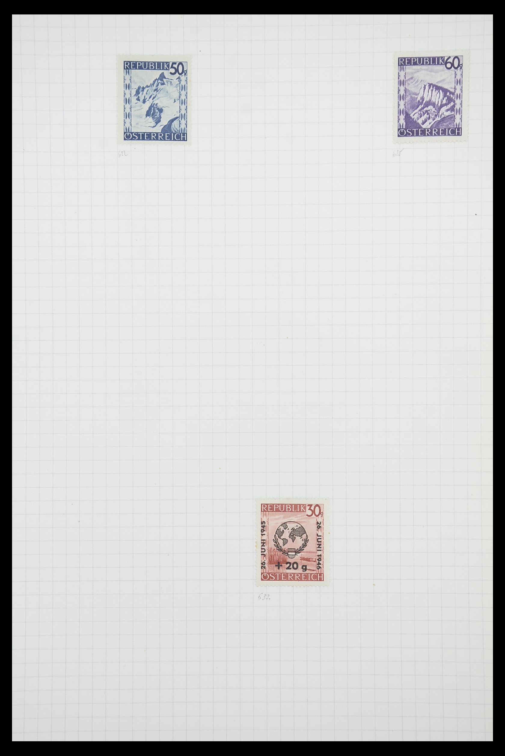 33901 103 - Postzegelverzameling 33901 Oostenrijk en gebieden 1850-1965.