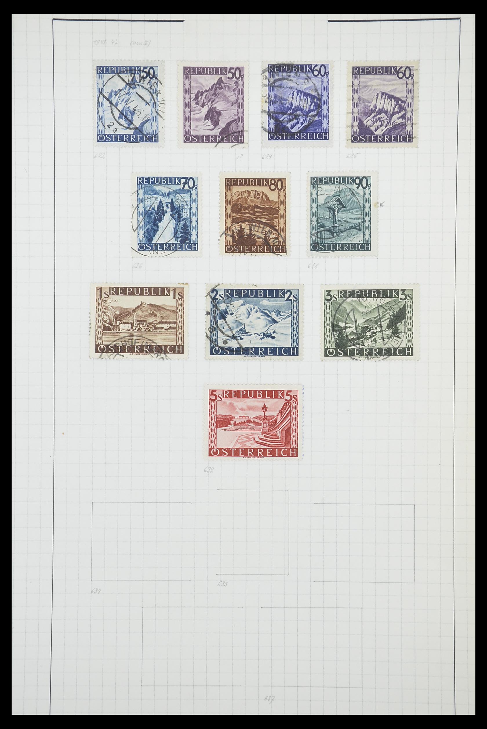 33901 104 - Postzegelverzameling 33901 Oostenrijk en gebieden 1850-1965.