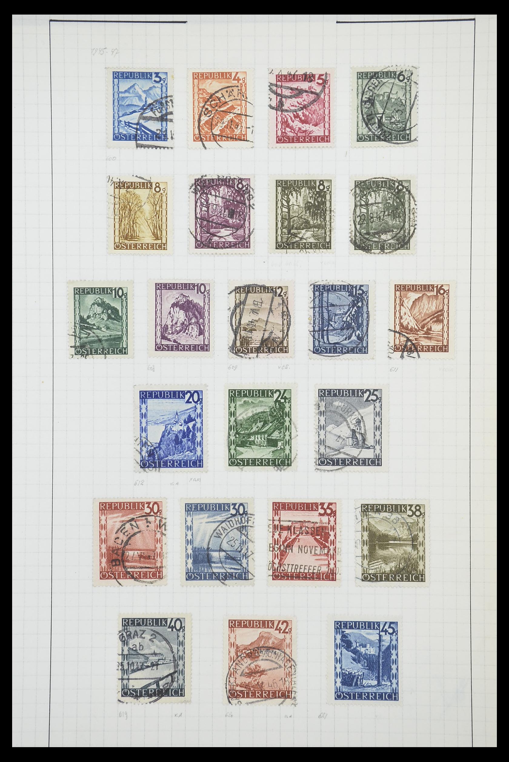 33901 106 - Postzegelverzameling 33901 Oostenrijk en gebieden 1850-1965.