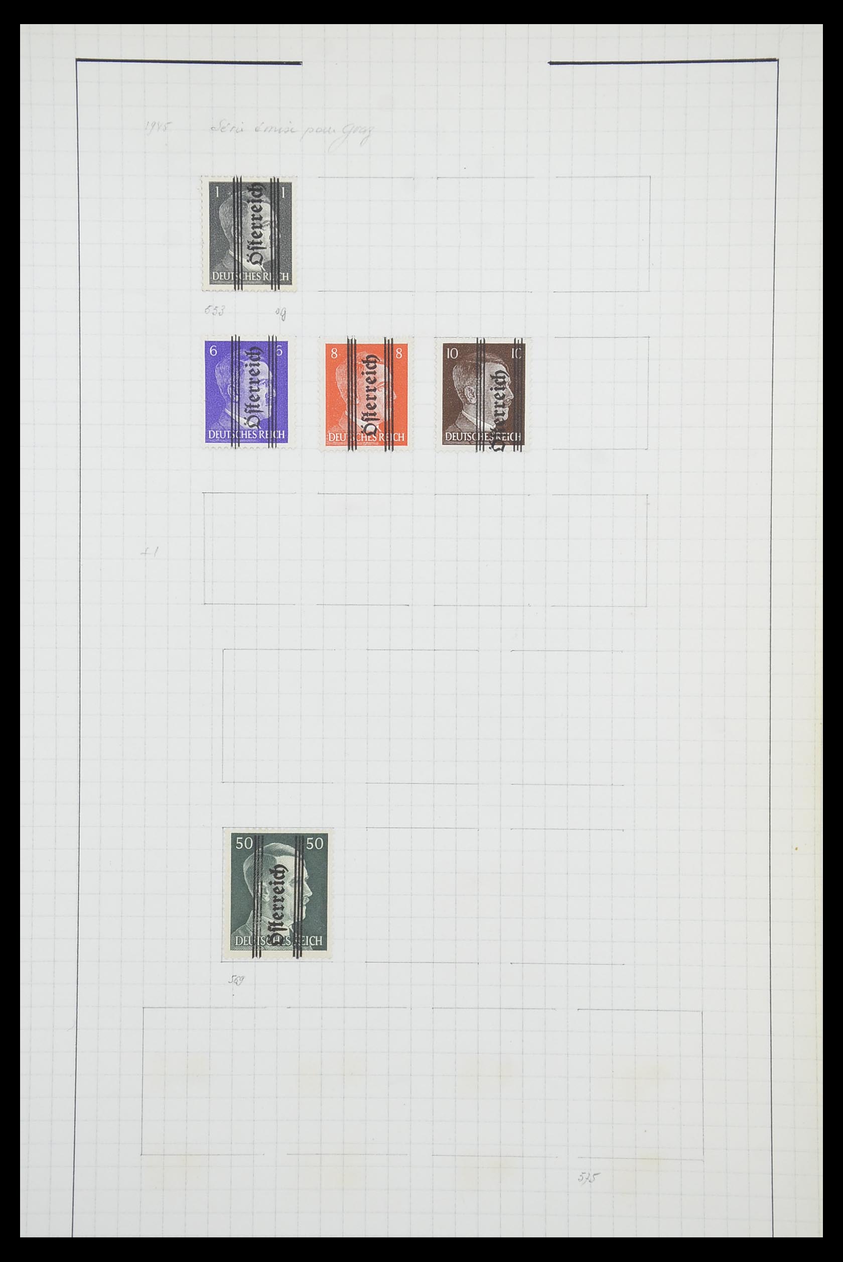 33901 109 - Postzegelverzameling 33901 Oostenrijk en gebieden 1850-1965.